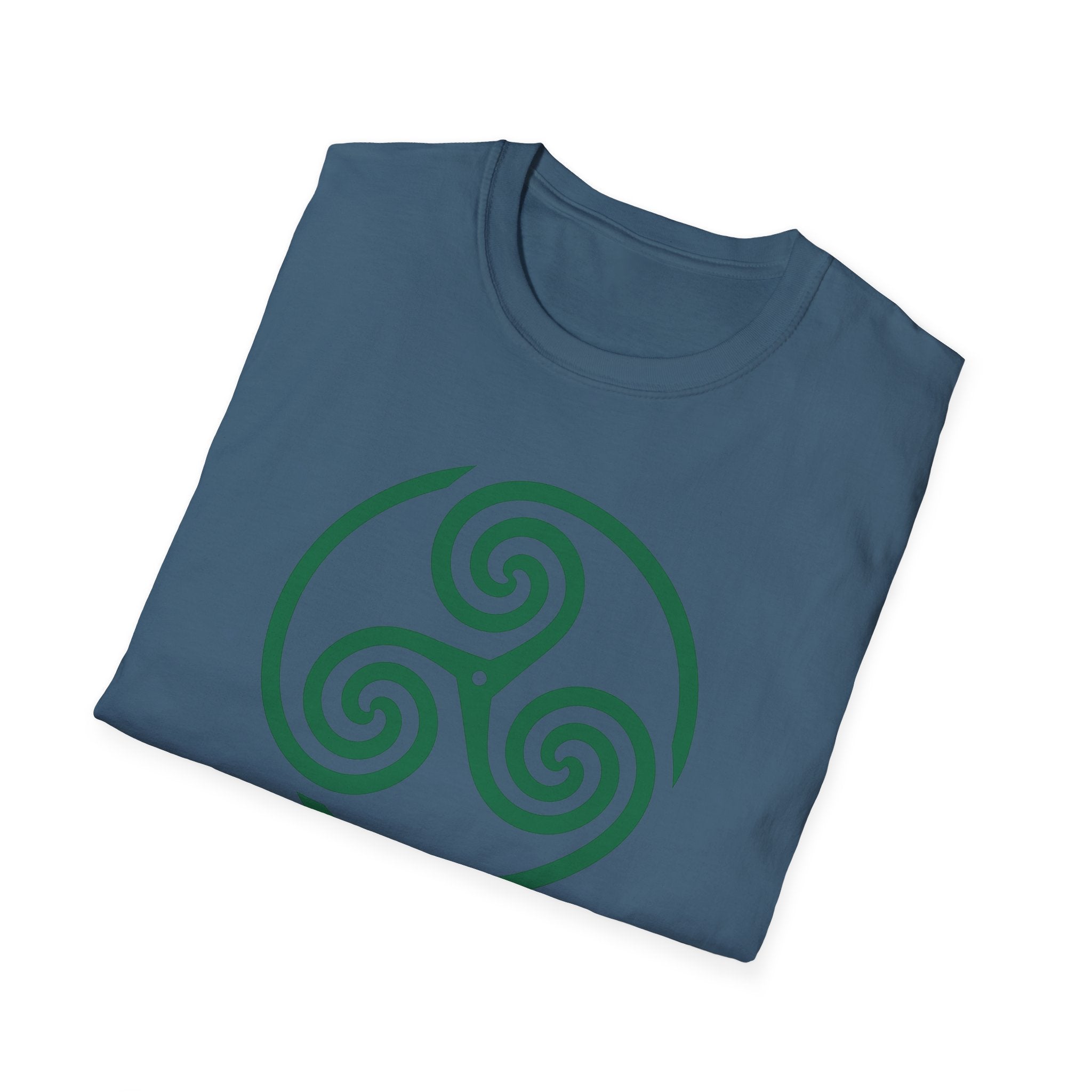 Celtic Spiral Triskele Symbol Alt Design White T-Shirt