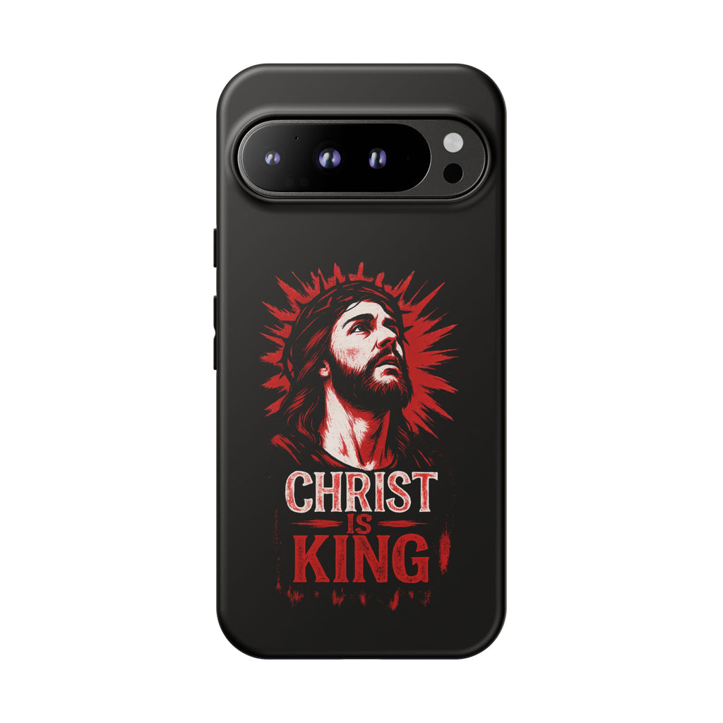 Christ is King Phone Case, Tough Phone Cover for Christian Faith