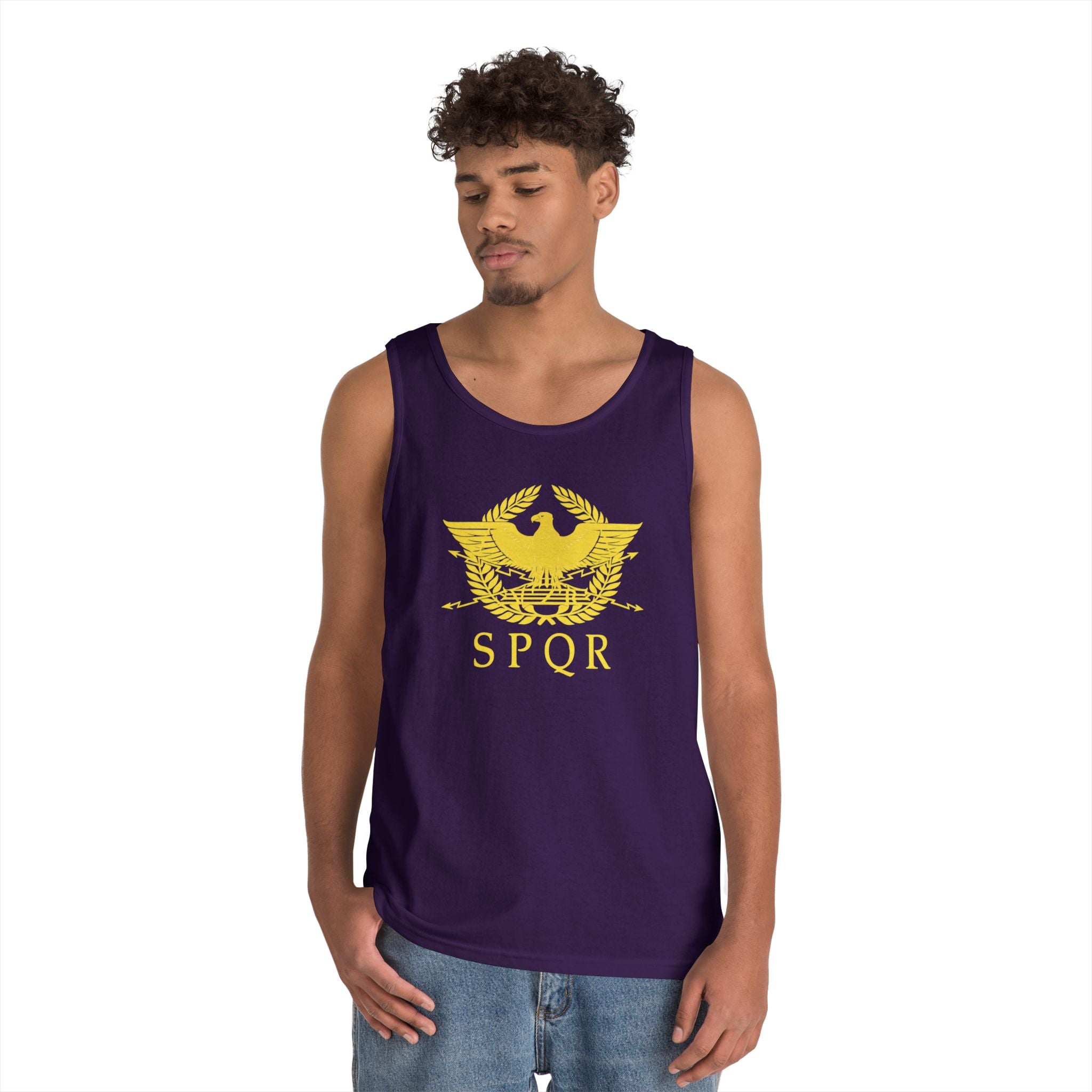 Roman Eagle SPQR Unisex Heavy Cotton Tank Top