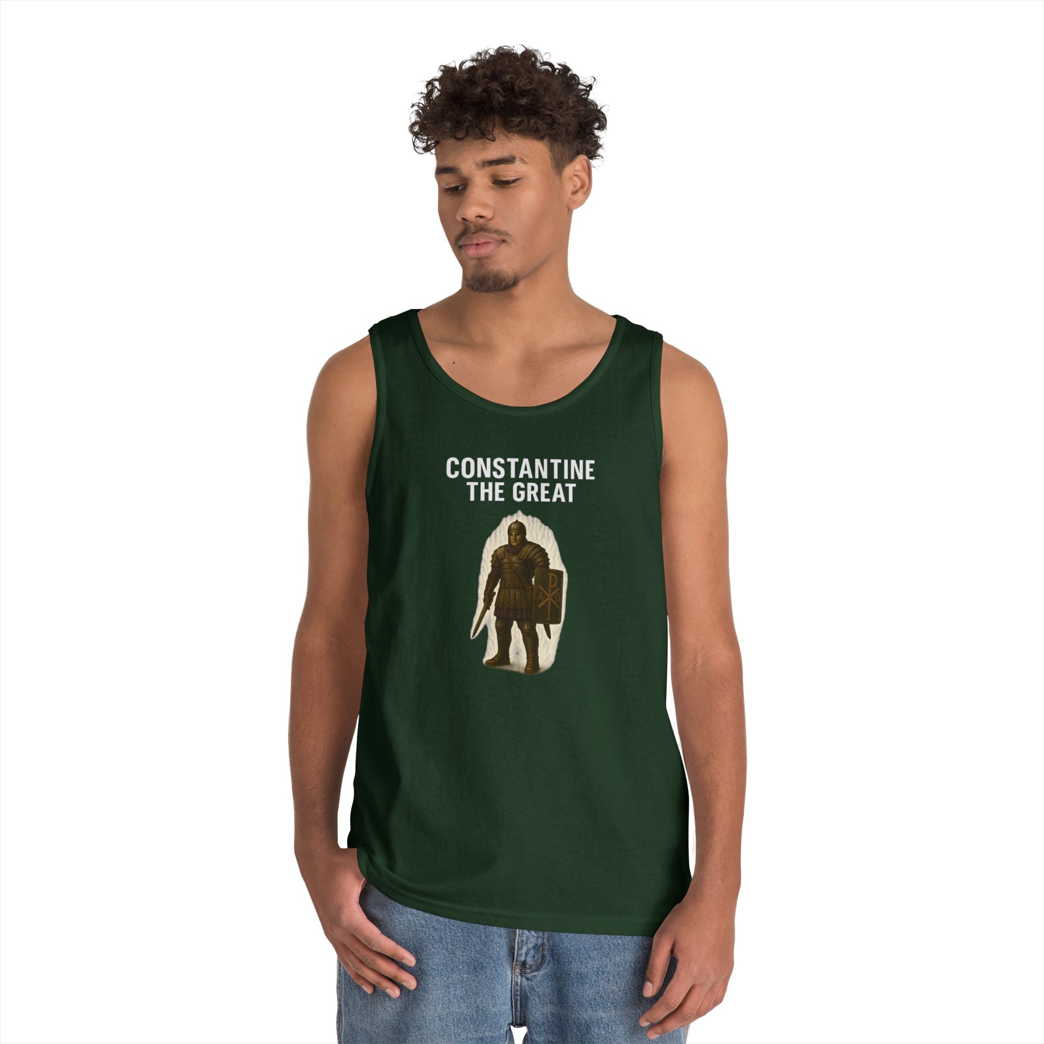 Constantine the Great Alt Design Heavy Cotton Tank Top