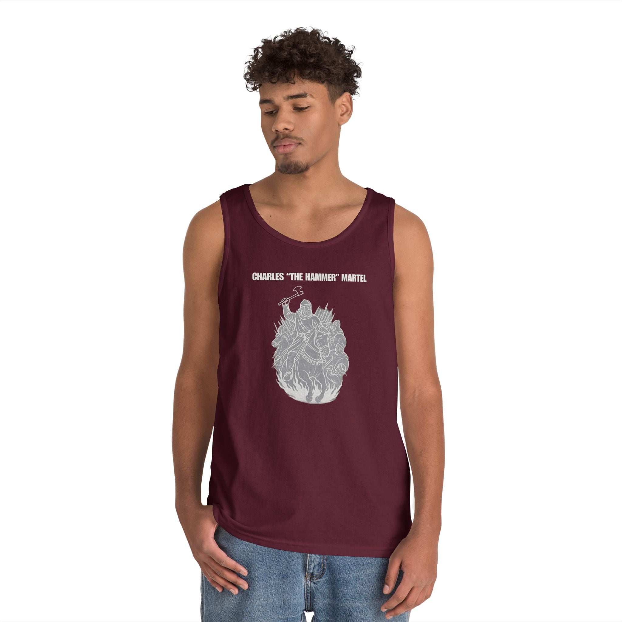 Charles "The Hammer" Martel Heavy Cotton Tank Top