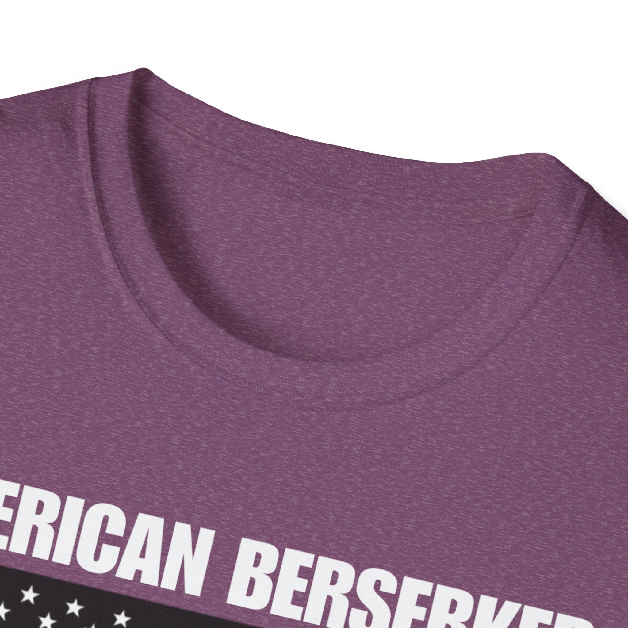 Bold American Berserker Black and White Softstyle T-Shirt