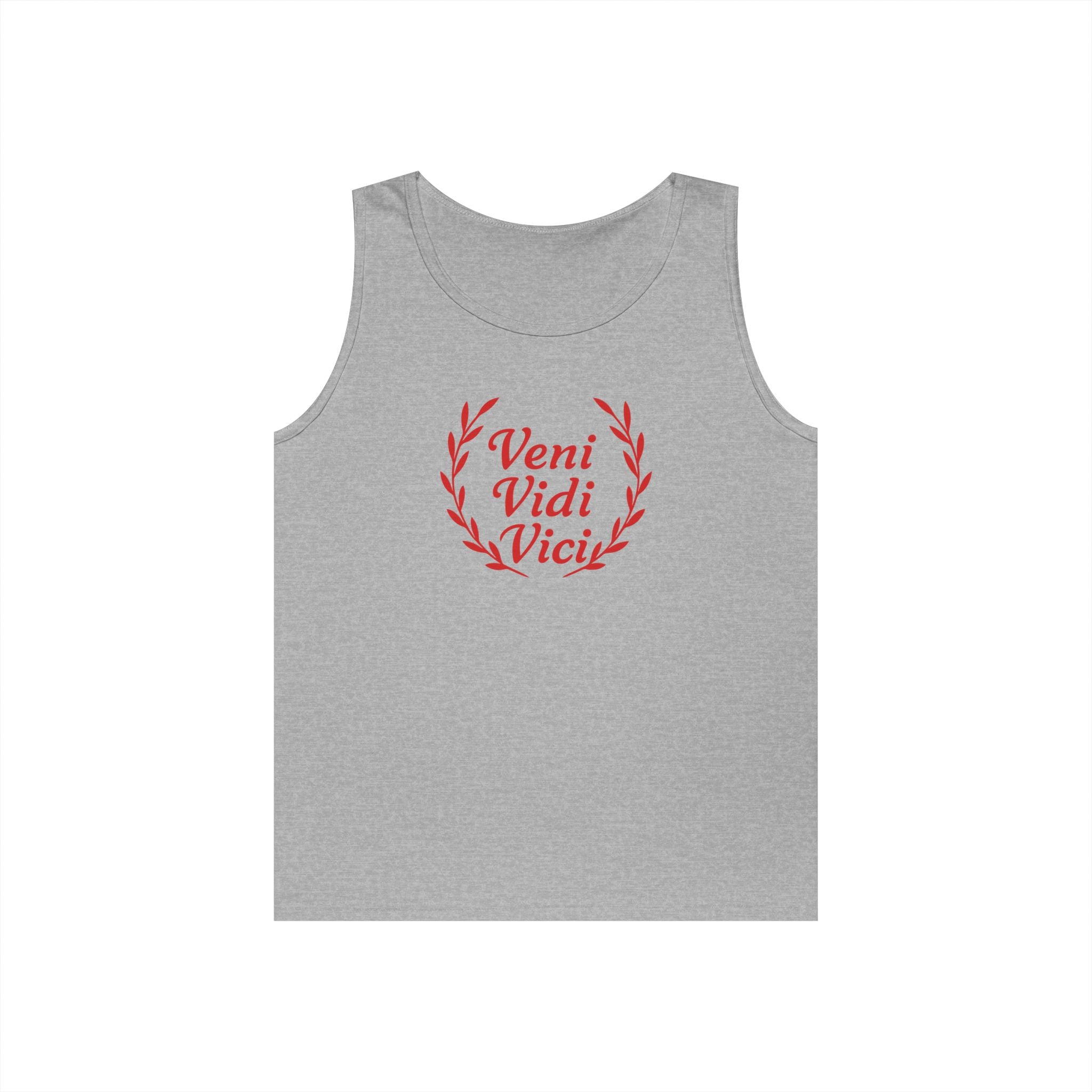 Veni Vidi Vici Light Red Design Unisex Heavy Cotton Tank Top