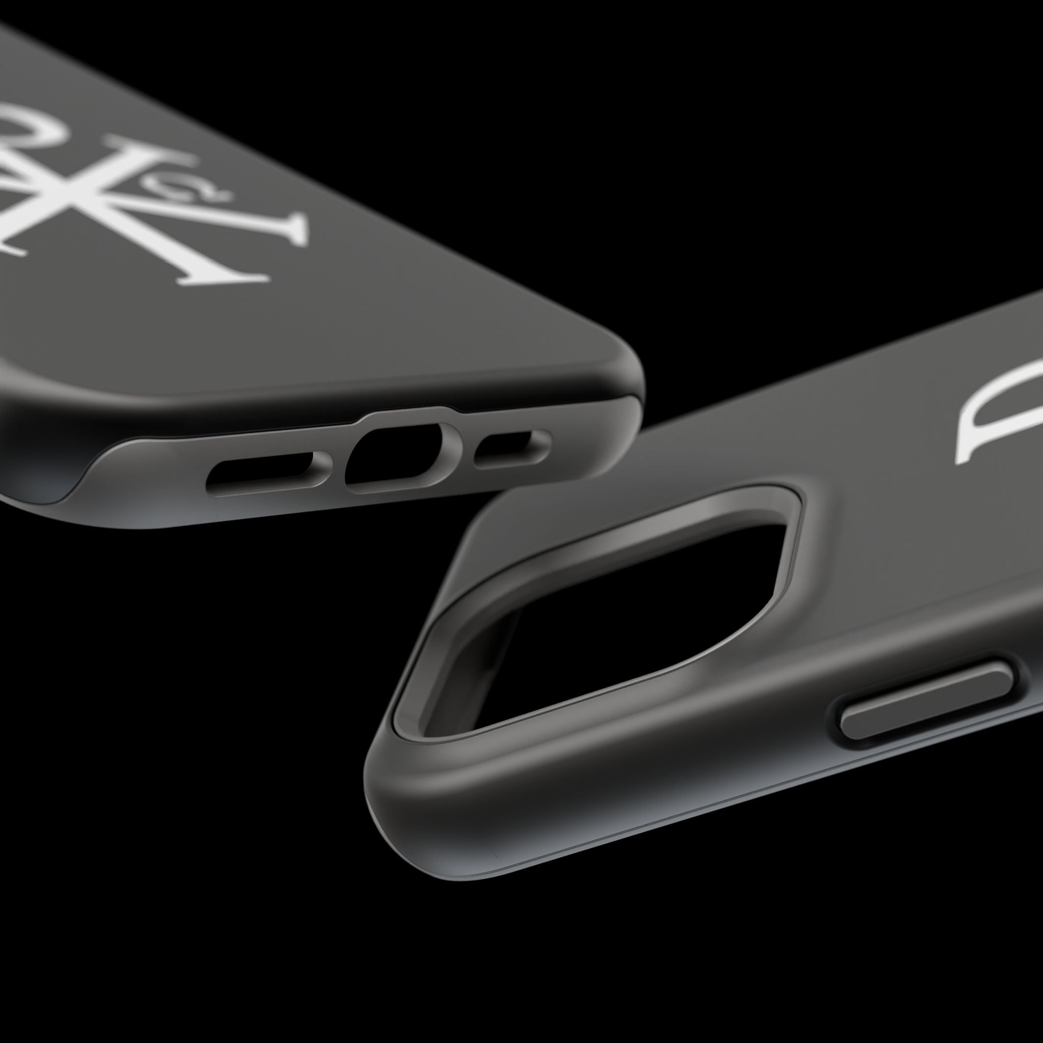 Pi Chi Rho White Design Magnetic Impact-Resistant Cases