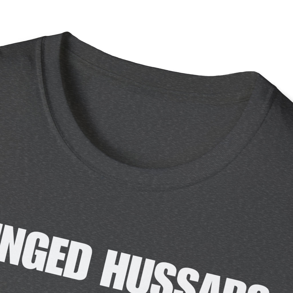 Winged Hussar White Design Softstyle Cotton T-Shirt