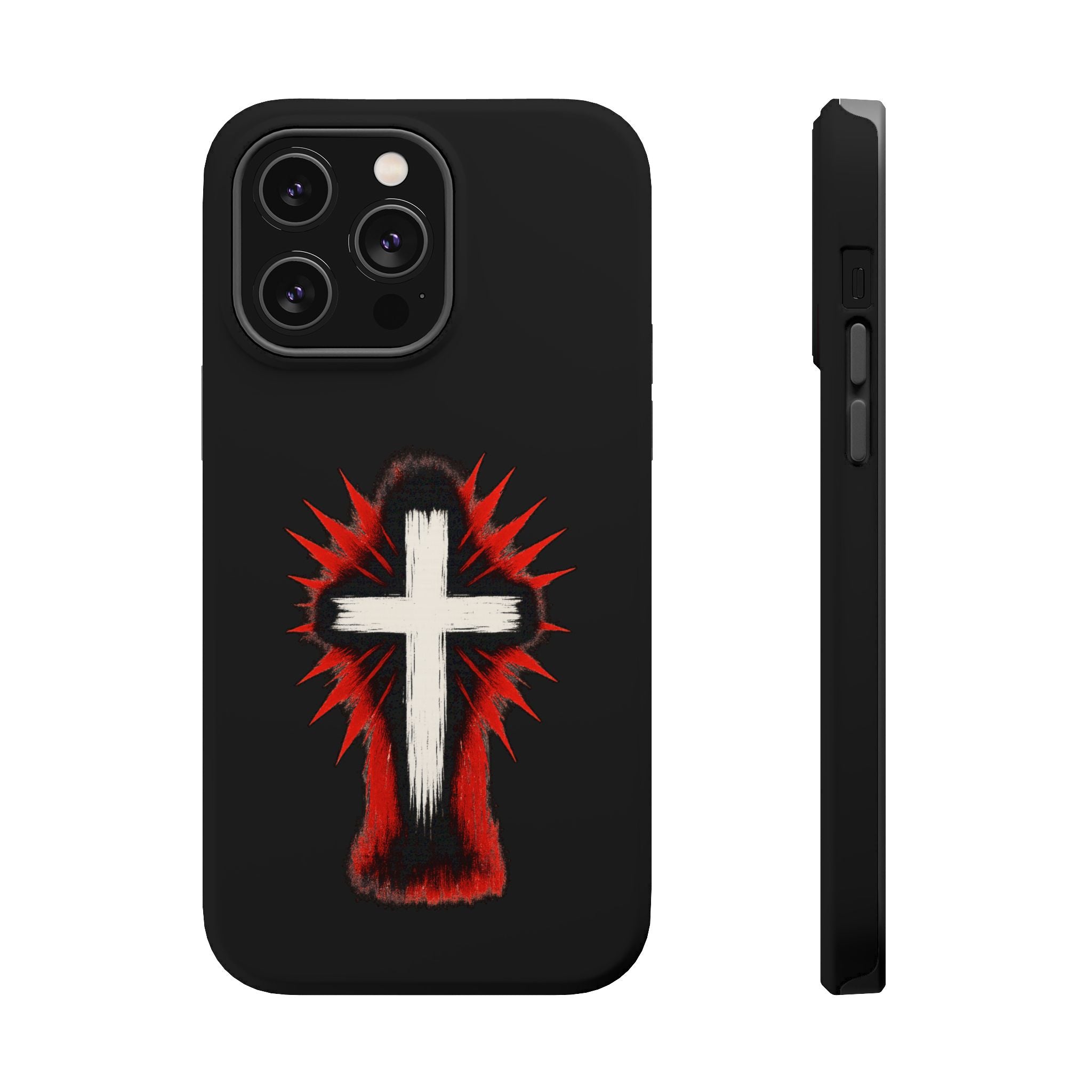 Crucifix Magnetic Impact Resistant Phone Case