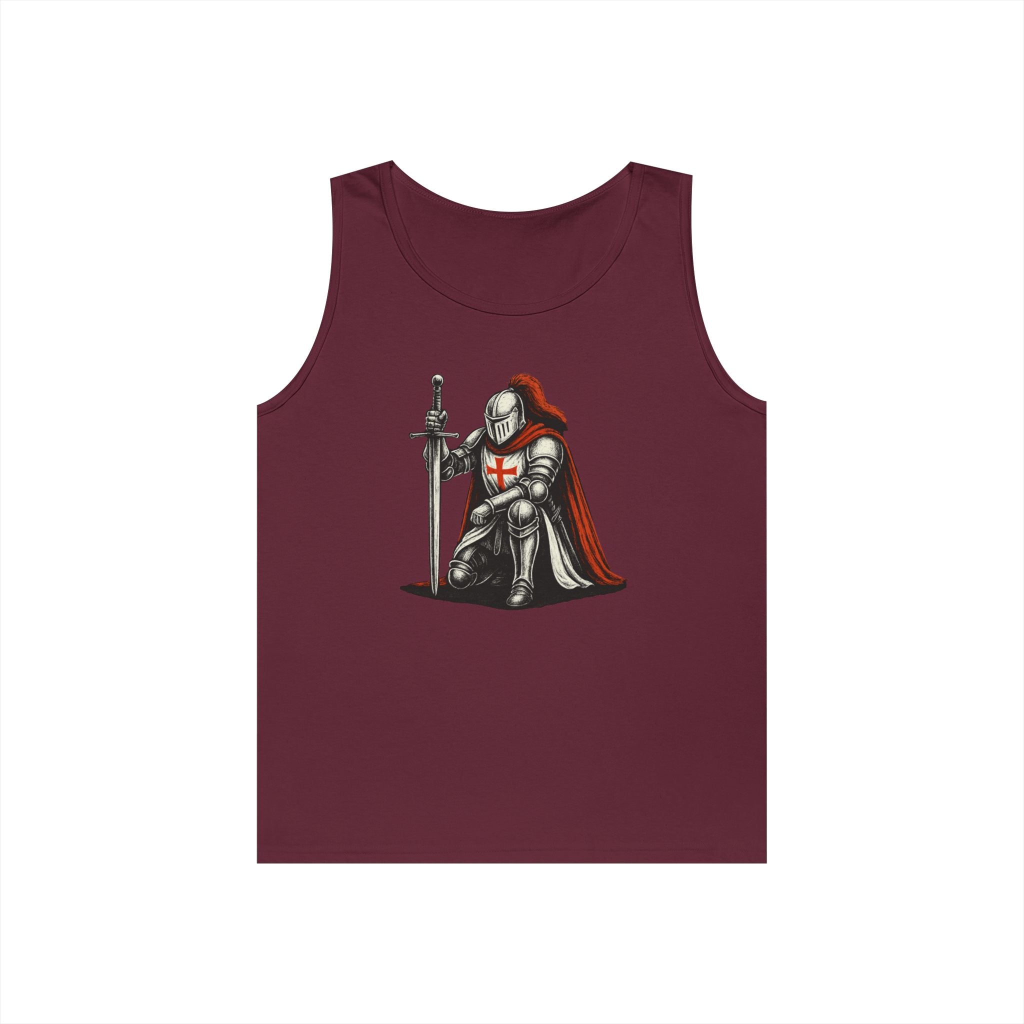 Crusader Knight Unisex Heavy Cotton Tank Top
