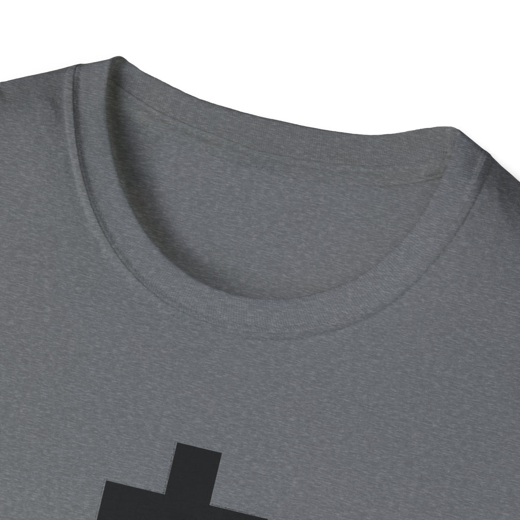 Crucifix Black Unisex Cotton Softstyle T-Shirt