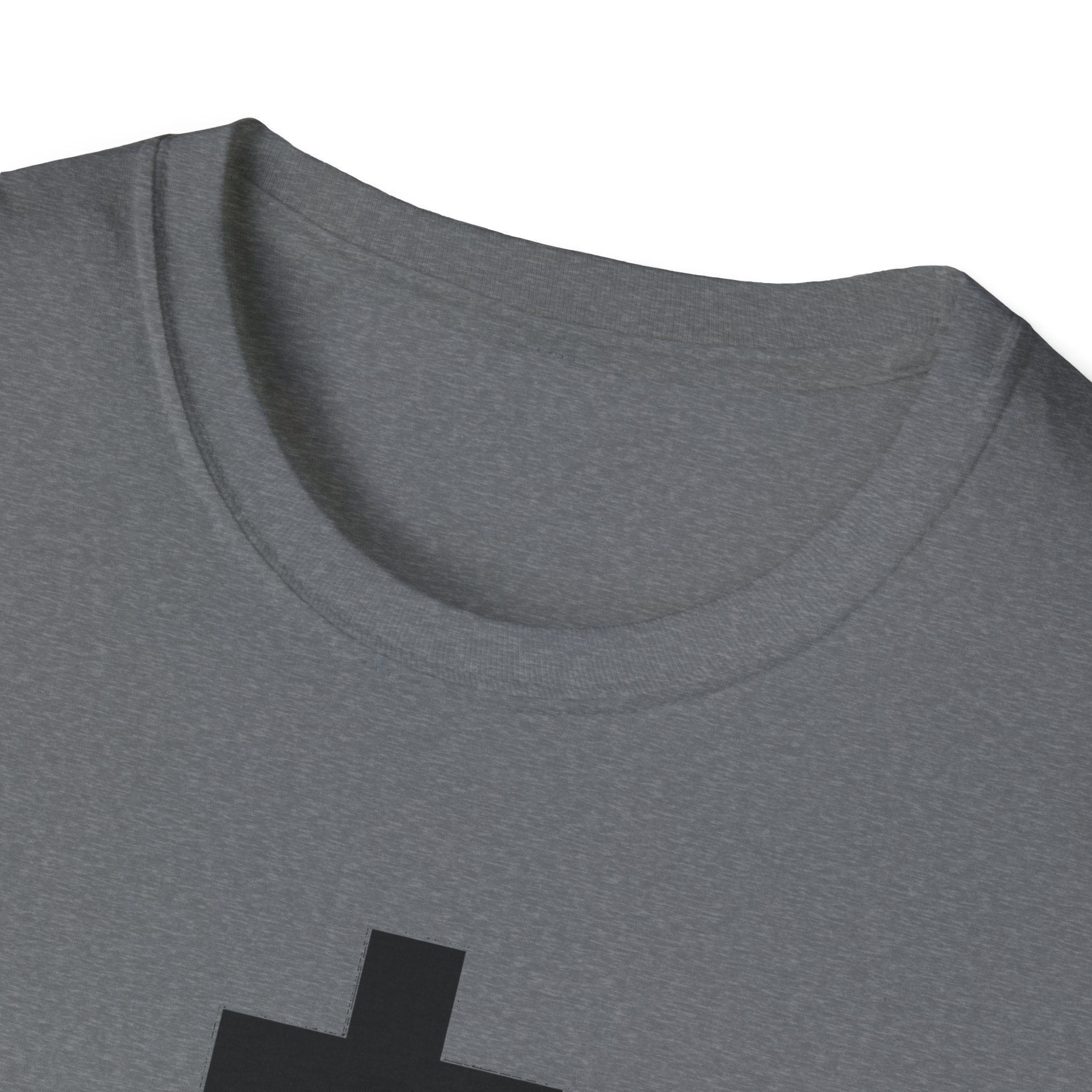 Crucifix Black Unisex Cotton Softstyle T-Shirt