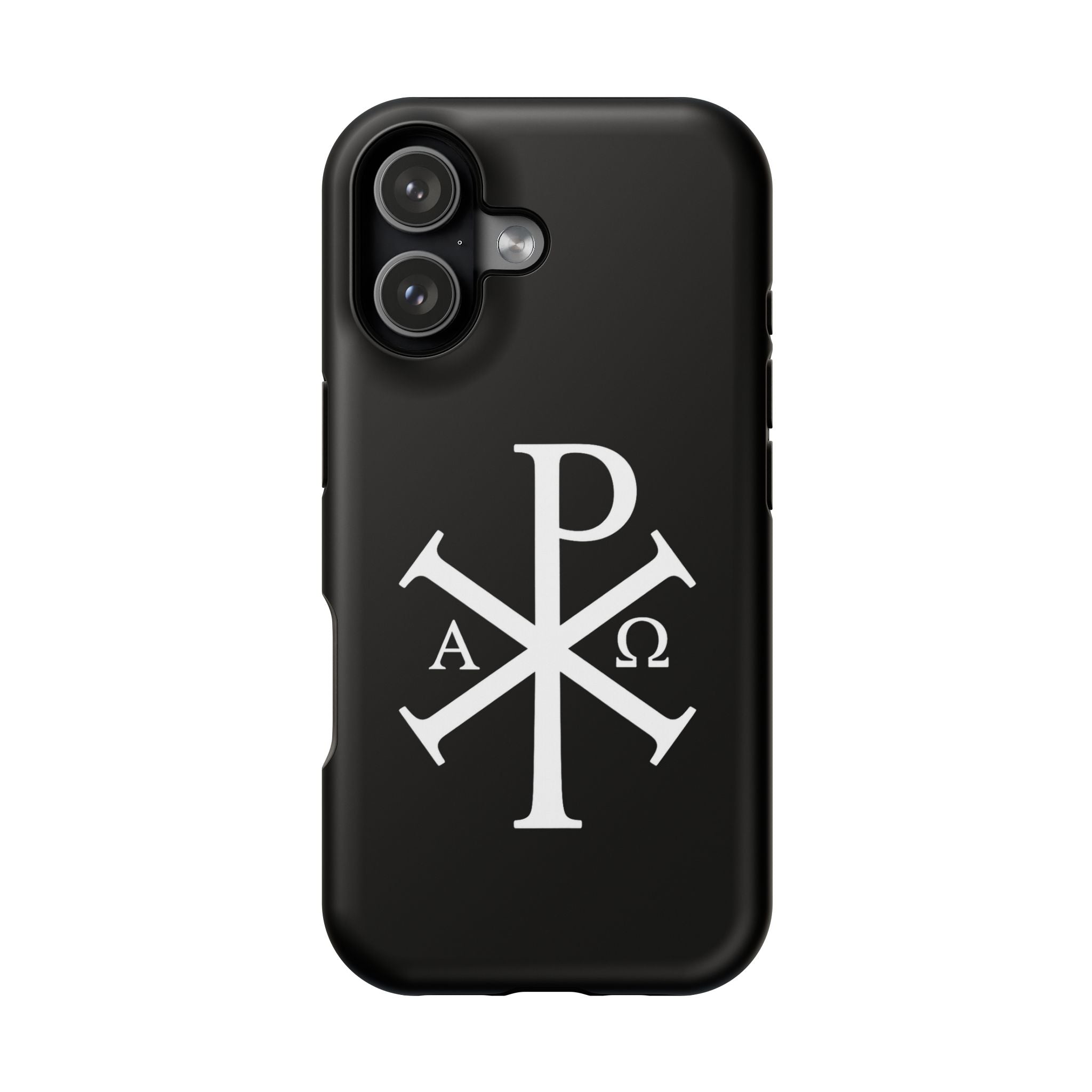 Pi Chi Rho White Design Magnetic Impact-Resistant Cases