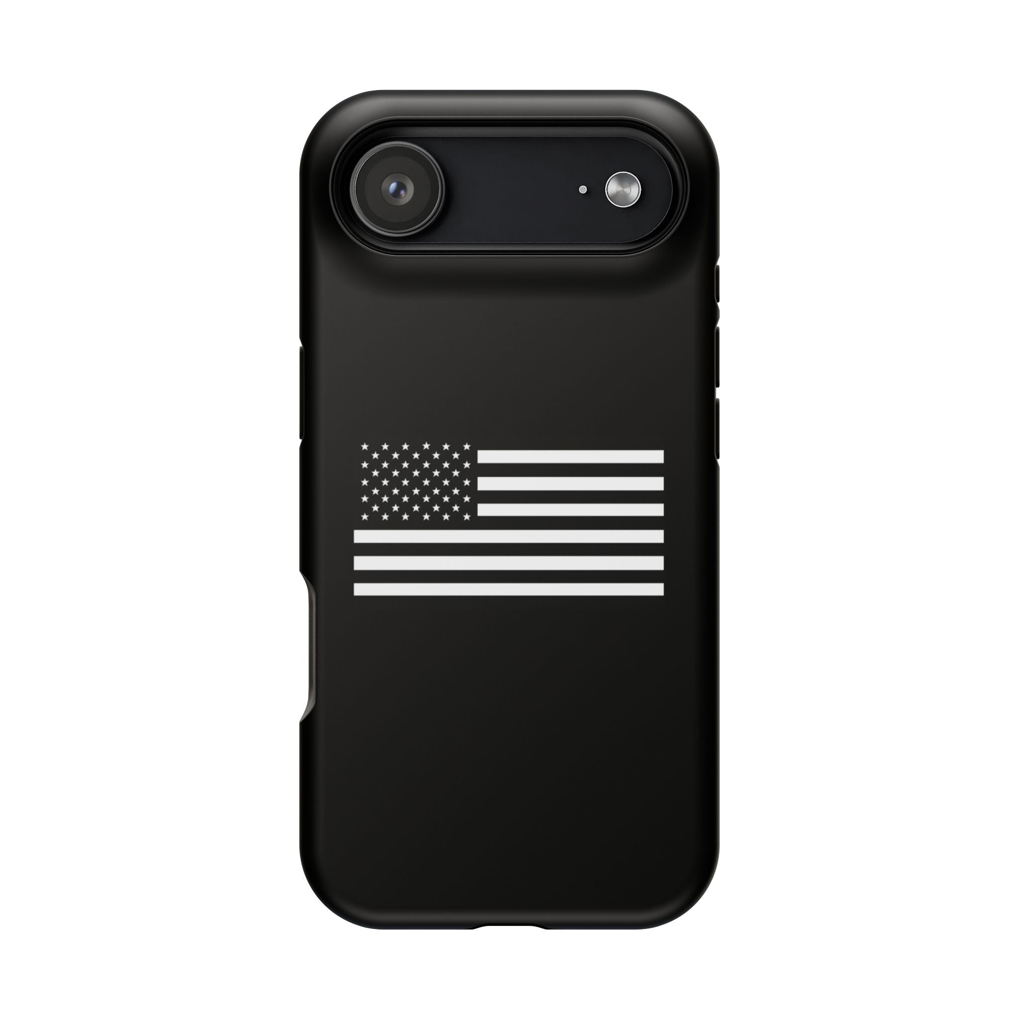Black and White American Flag Magnetic Impact-Resistant Cases