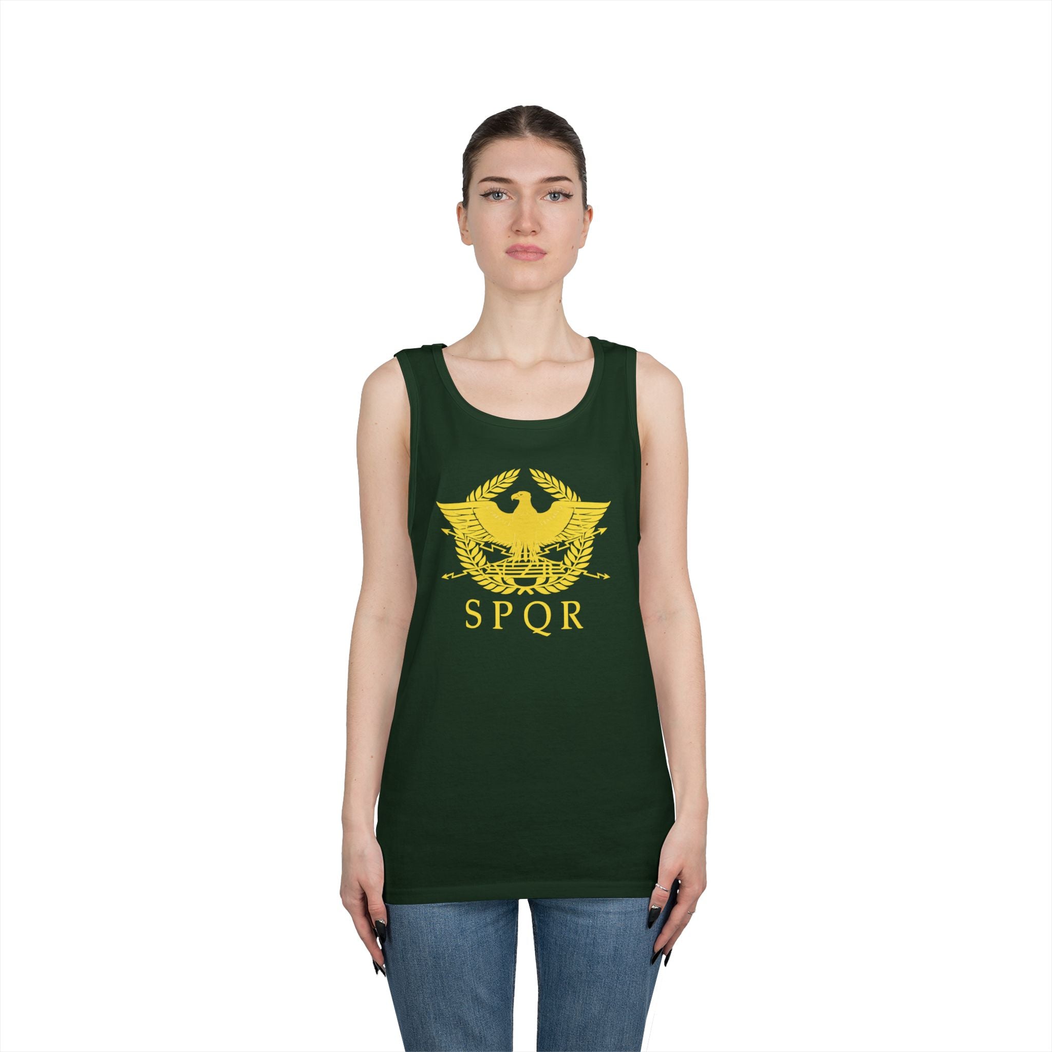 Roman Eagle SPQR Unisex Heavy Cotton Tank Top