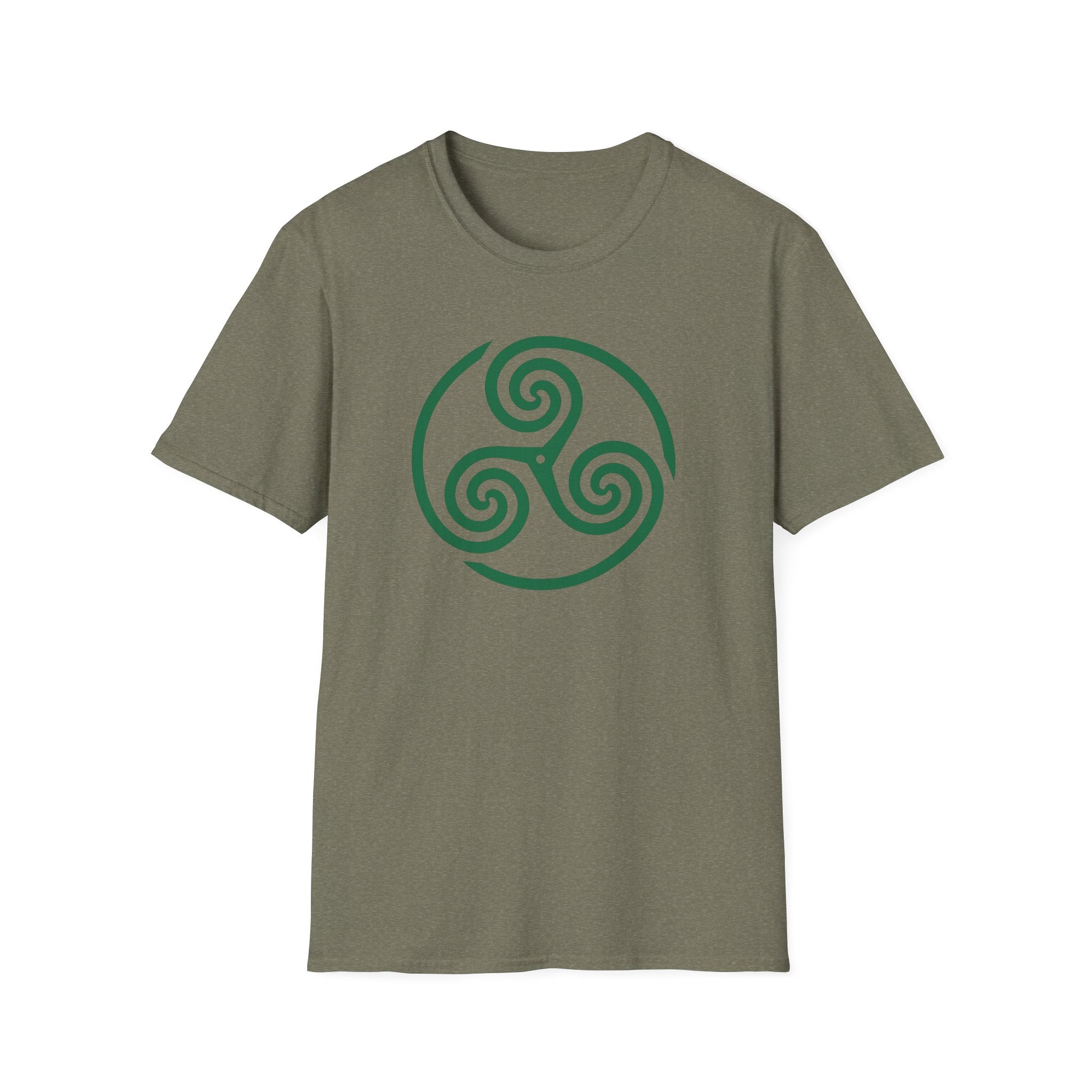 Celtic Spiral Triskele Symbol Alt Design White T-Shirt