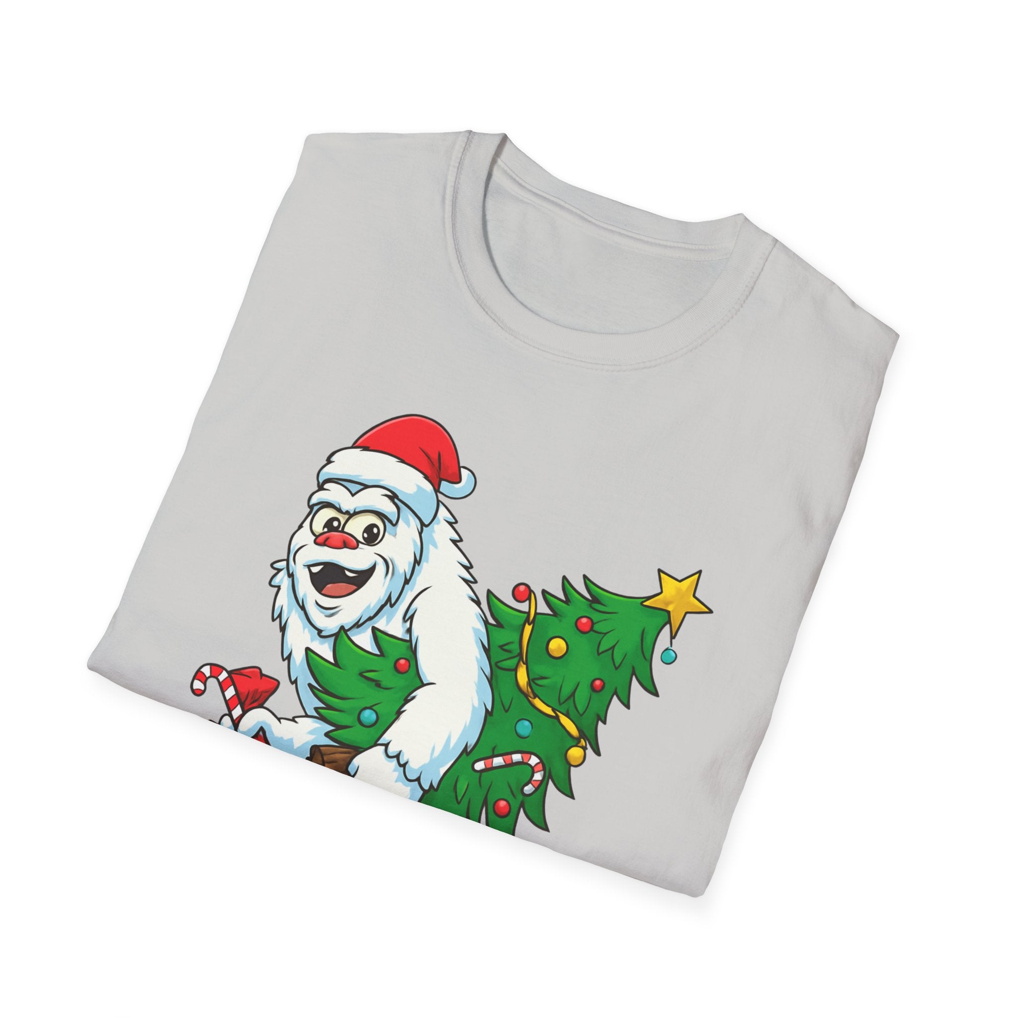 Yeti Stole Christmas T-Shirt | Funny Holiday Tee | Festive Unisex Cotton Shirt