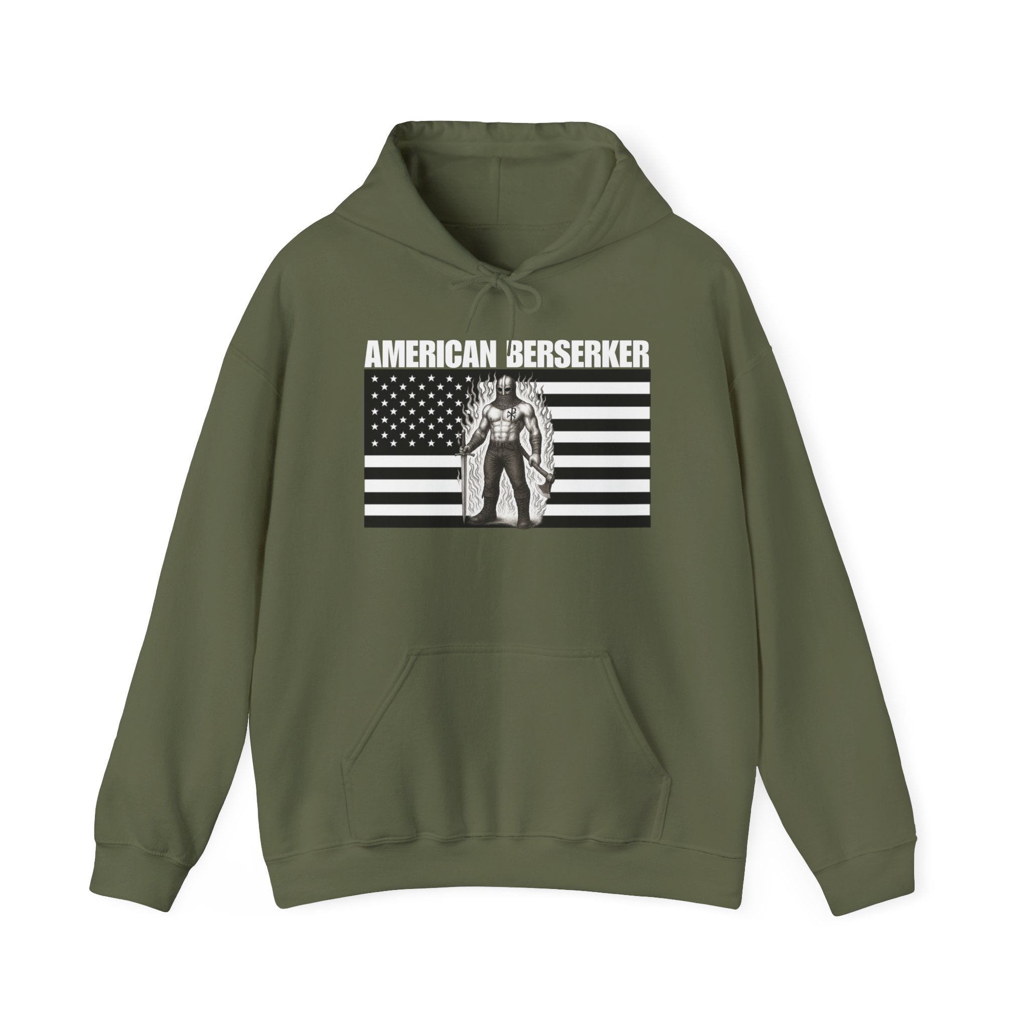 American Berserker Pull Over Hoodie Sweatshirt