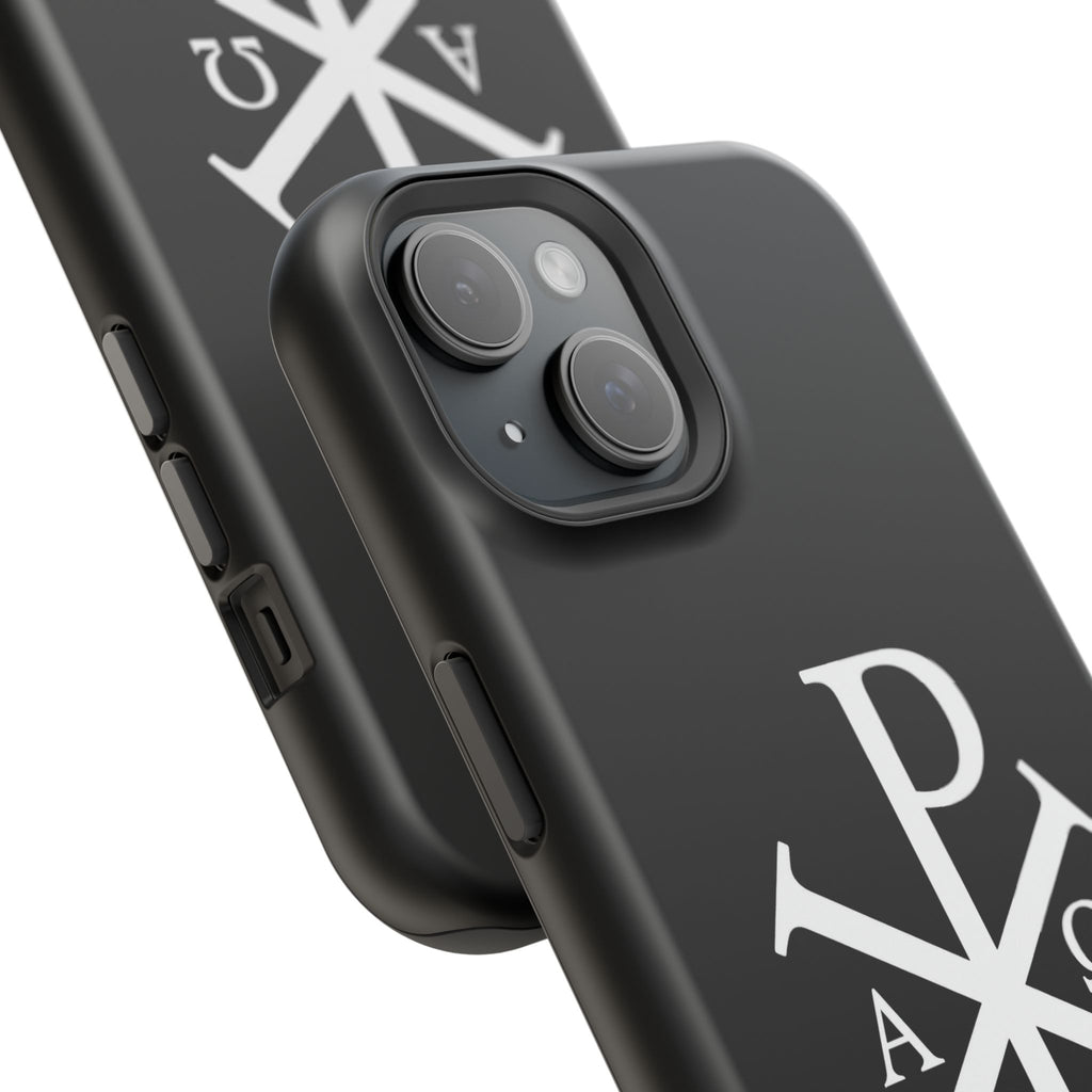 Pi Chi Rho White Design Magnetic Impact-Resistant Cases