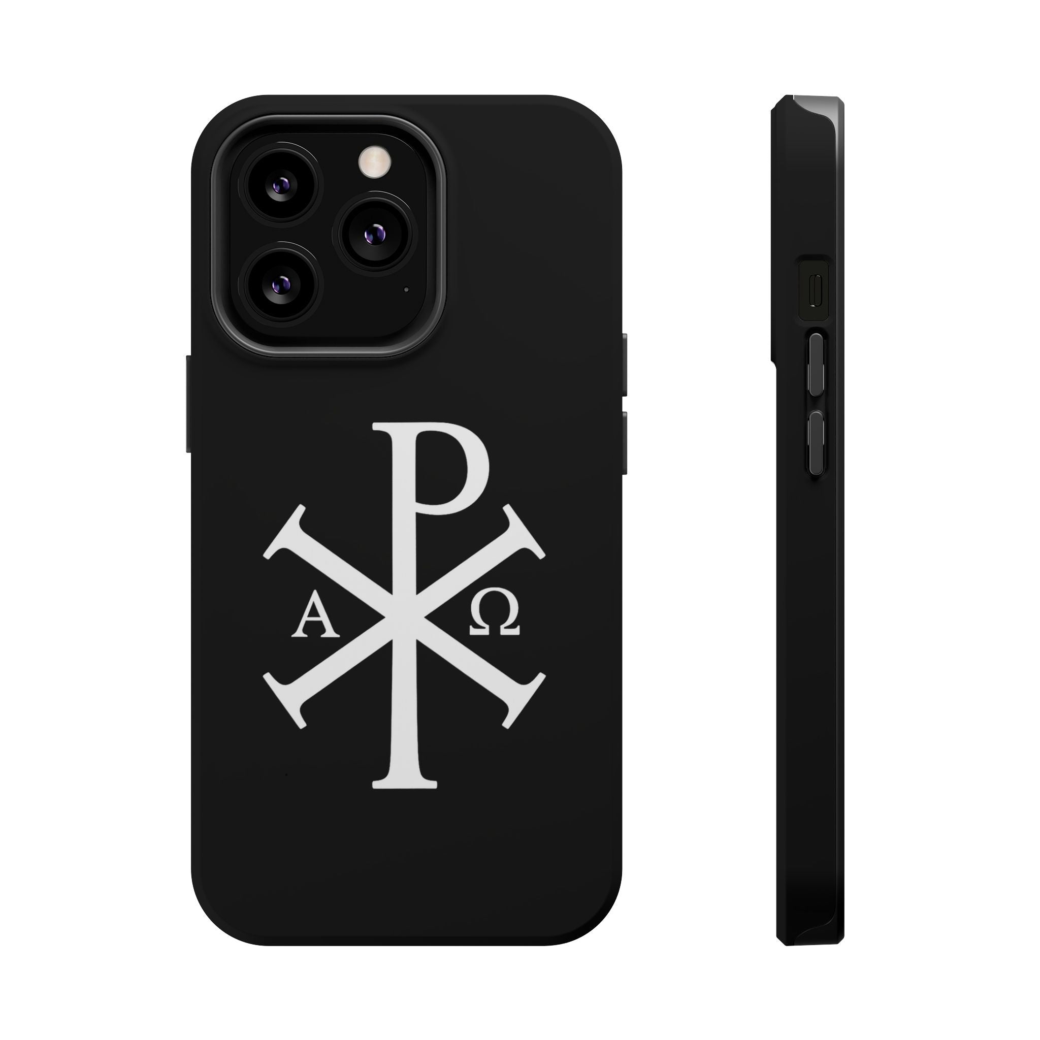 Pi Chi Rho White Design Magnetic Impact-Resistant Cases