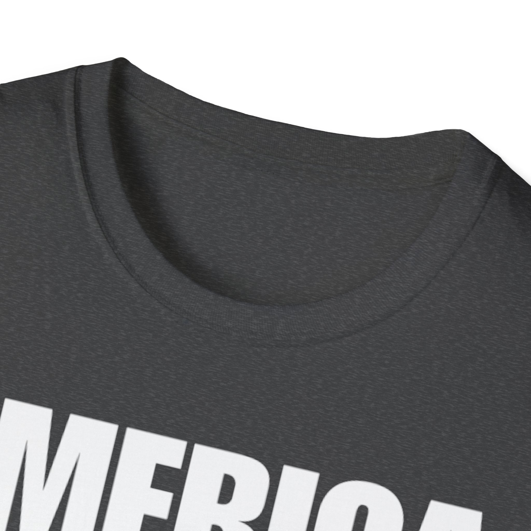 America First (Text Only) Unisex Softstyle T-Shirt
