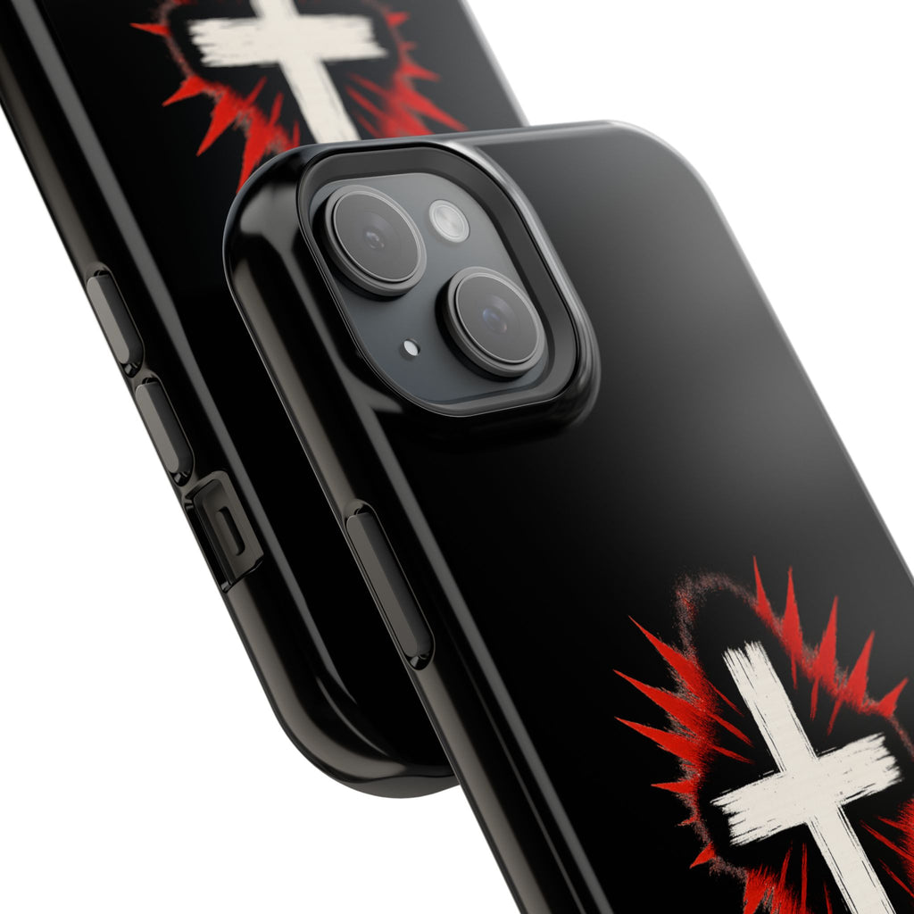 Crucifix Magnetic Impact Resistant Phone Case
