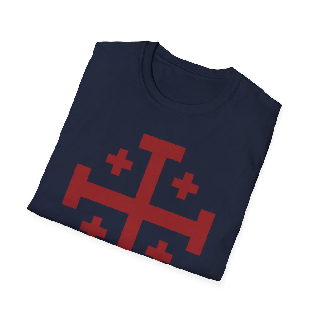 Cross of Jerusalem Red Design Softstyle T-Shirt