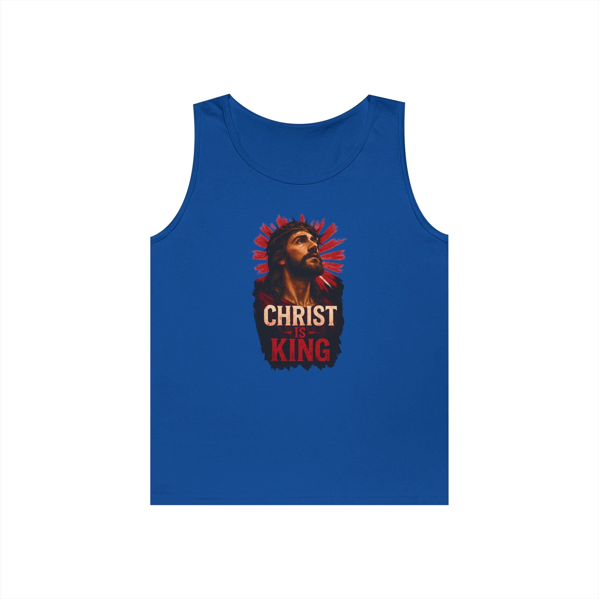 Christ is King Heavy Cotton Tank Top