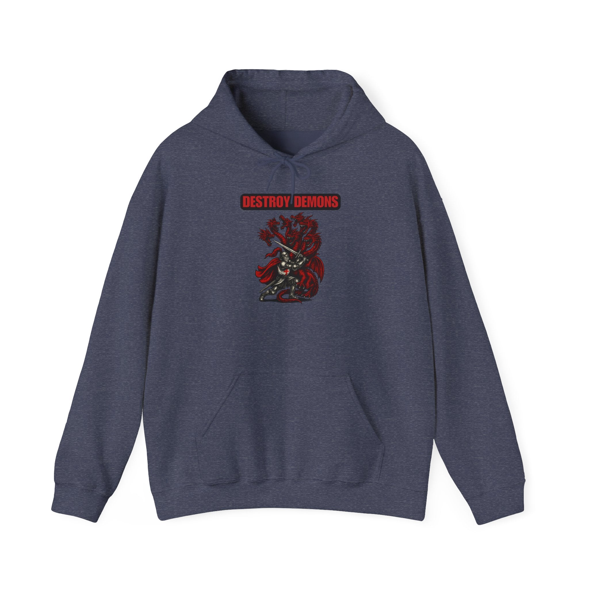 Destroy Demons Crusader Vs Great Red Dragon Hoodie Sweatshirt