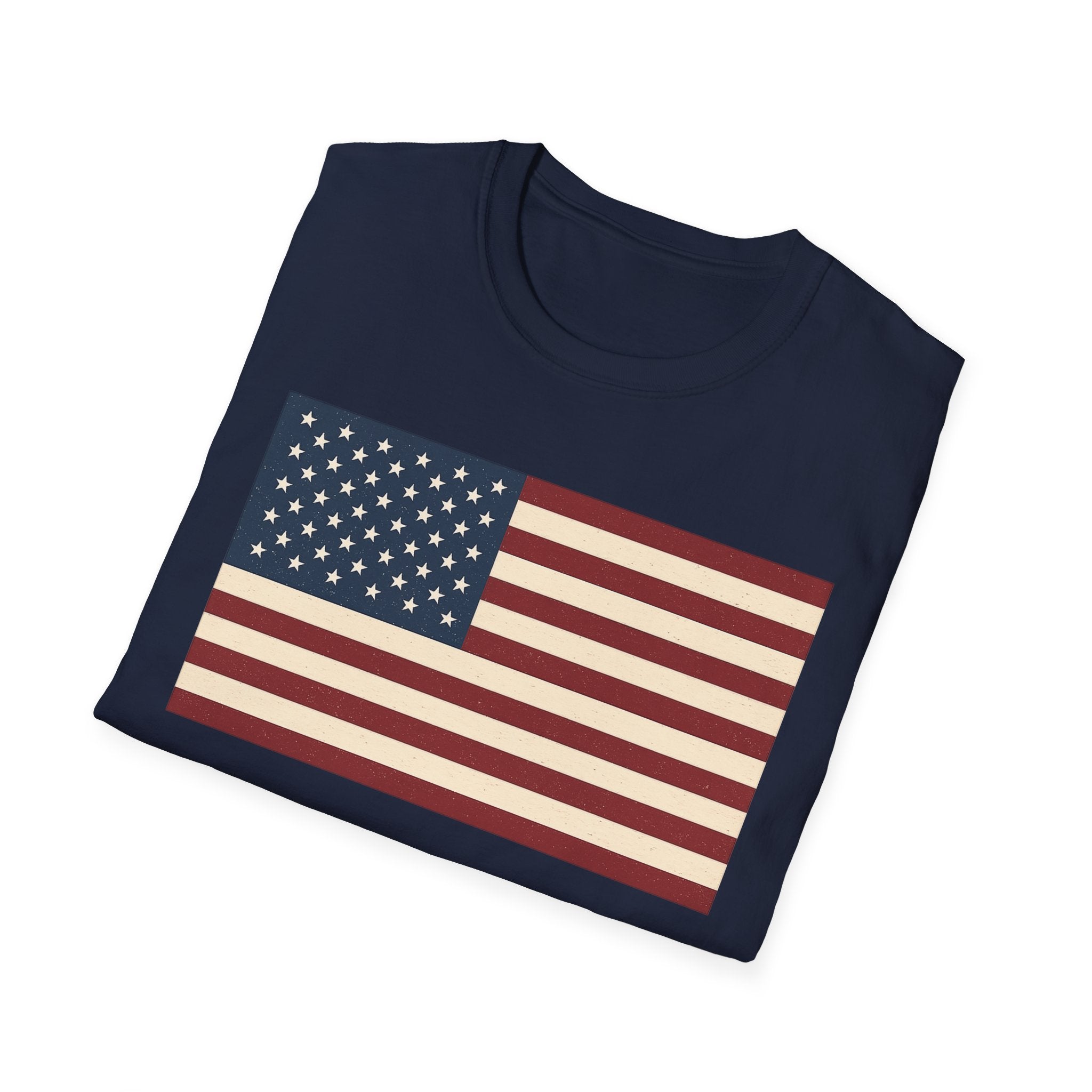 American Flag Softstyle Cotton Shirt T-Shirt
