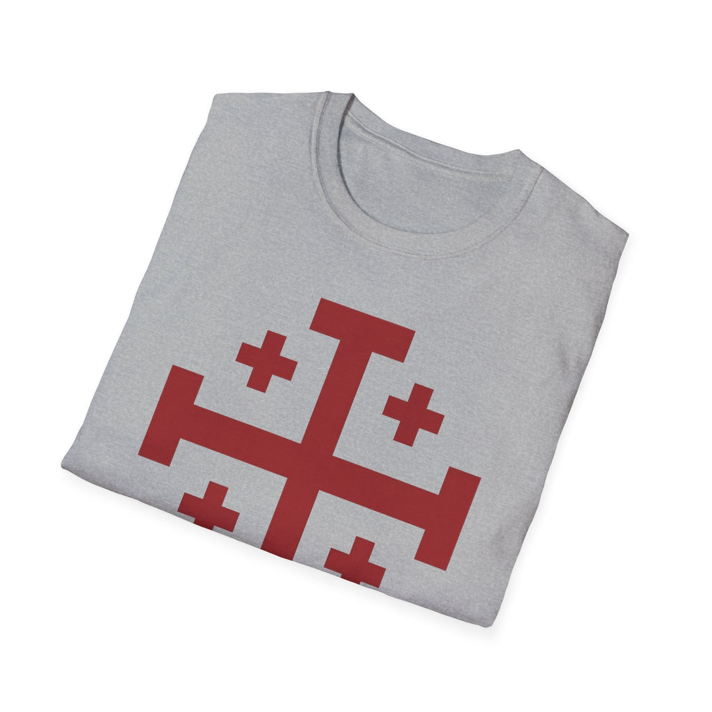 Cross of Jerusalem Red Design Softstyle T-Shirt