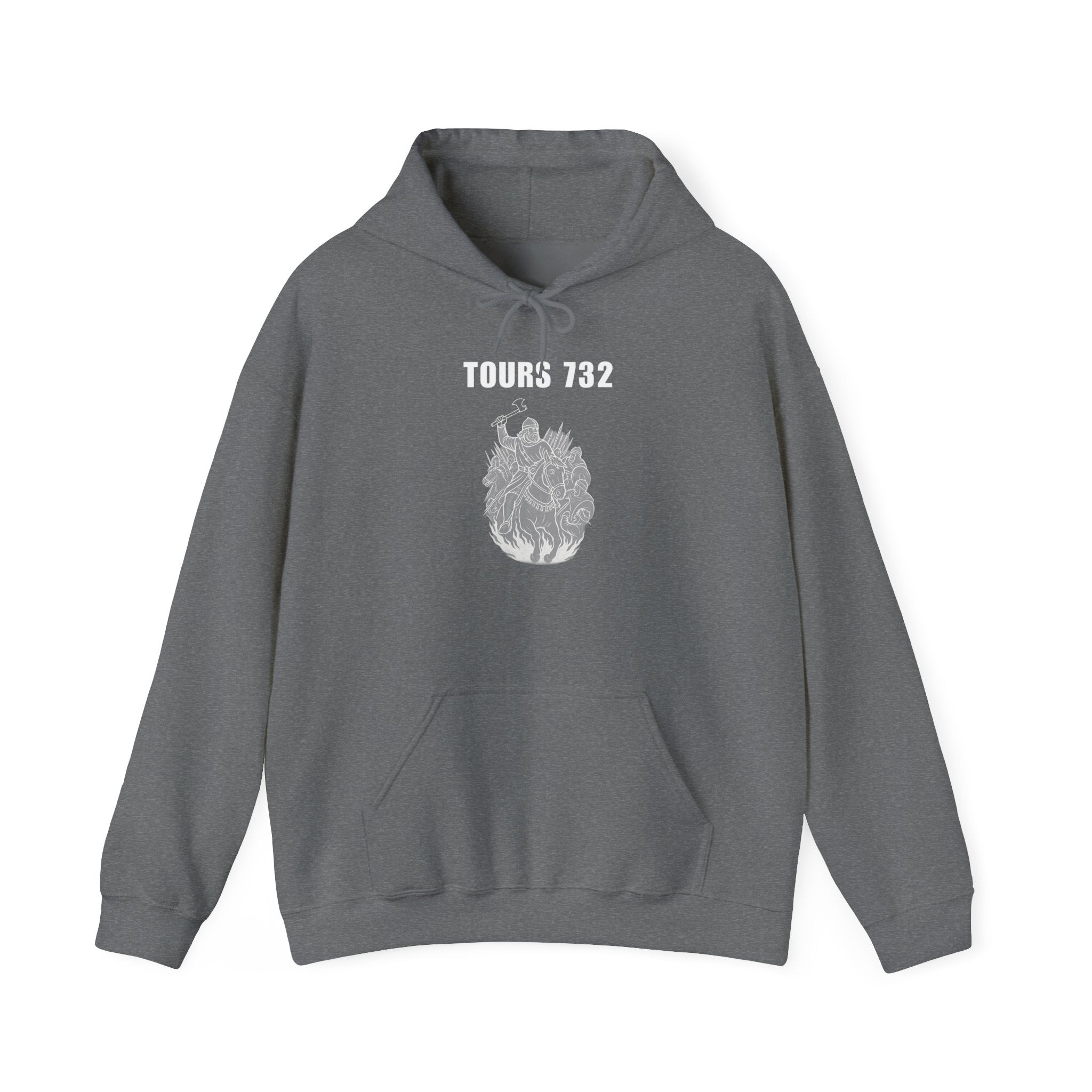 Battle of Tours 732 AD Charles "The Hammer" Martel Pull Over Hoodie Sweatshirt