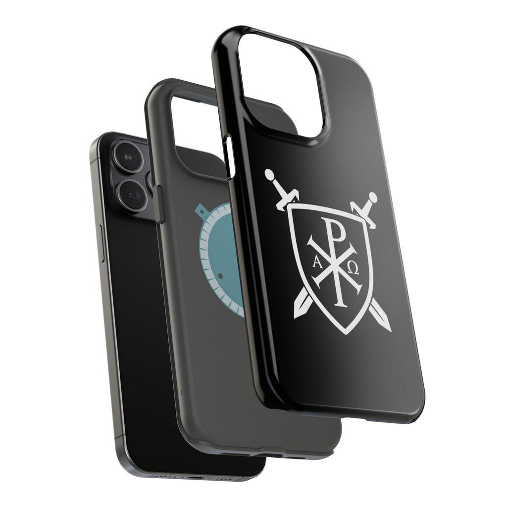 Swords and Shield Pi Chi Rho Graphic Design Magnetic Impact-Resistant Cases