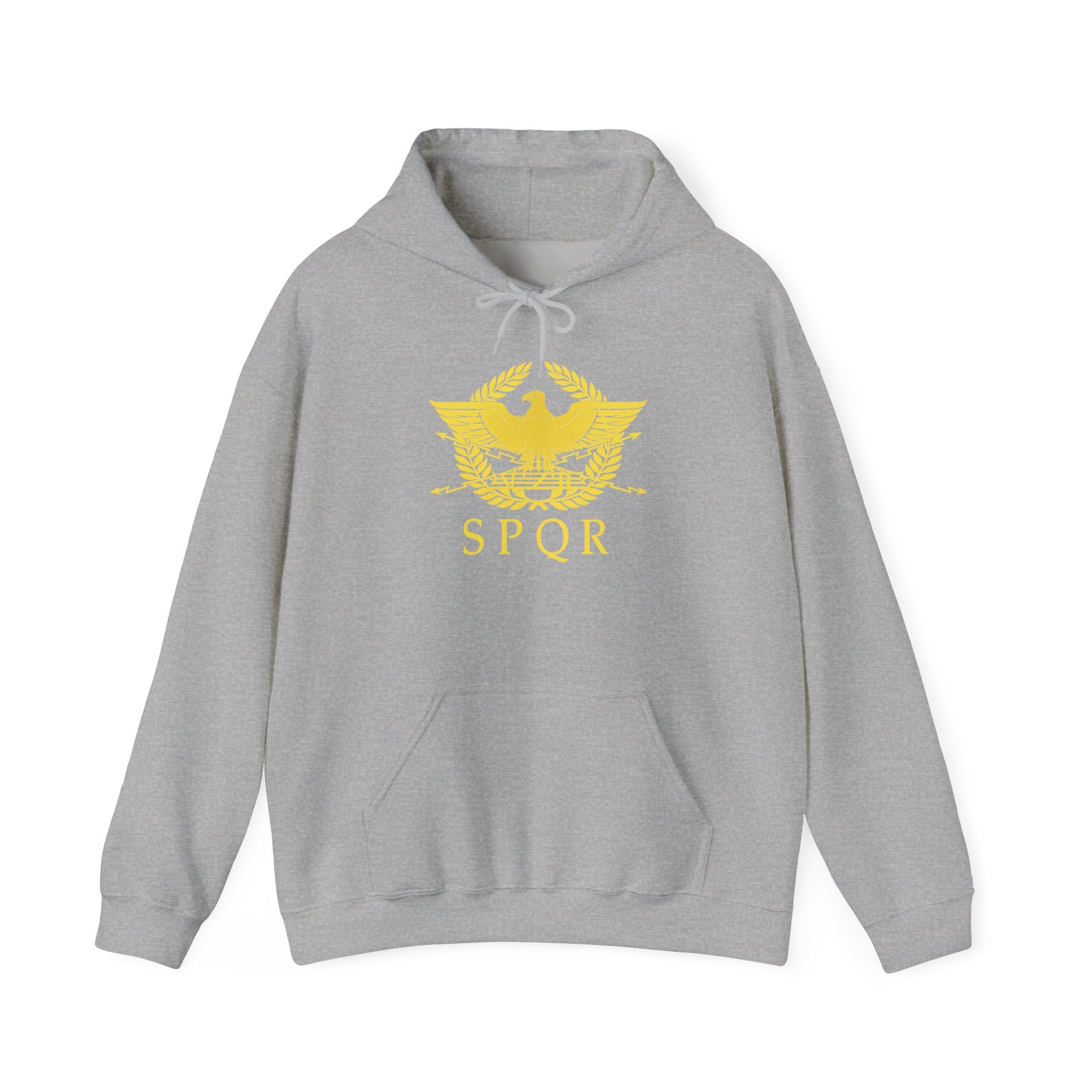 Roman SPQR Eagle Graphic Pull Over Hoodie Sweatshirt