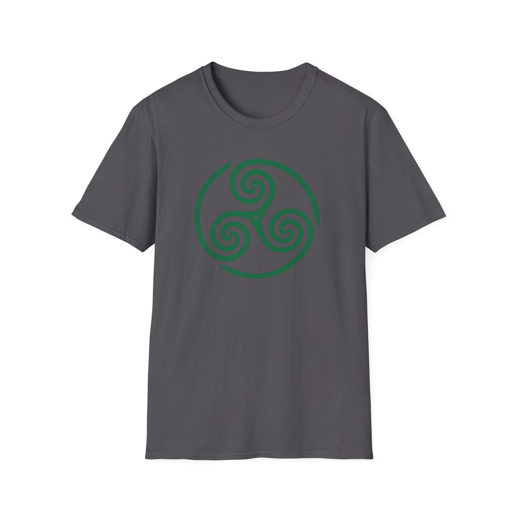 Celtic Spiral Triskele Symbol Alt Design White T-Shirt