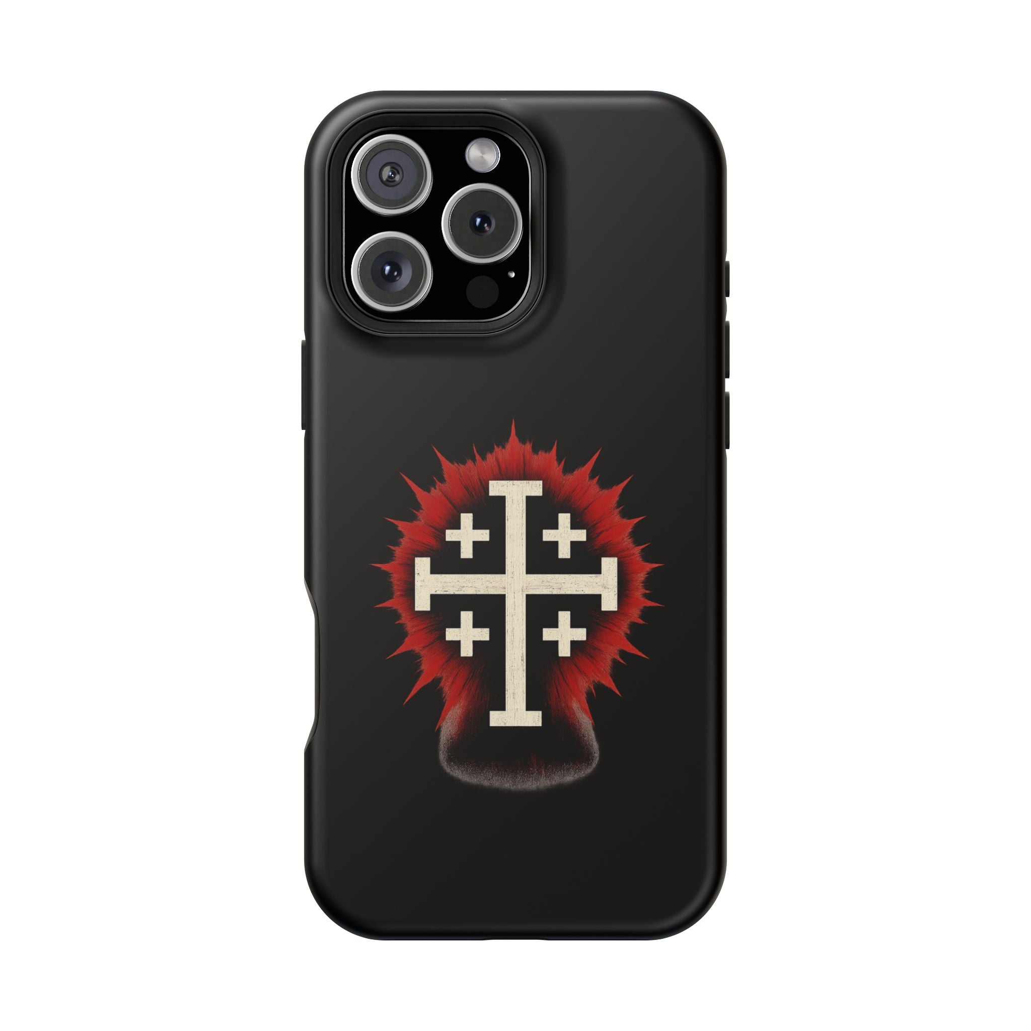 Cross Graphic Impact-Resistant Magnetic Phone Case