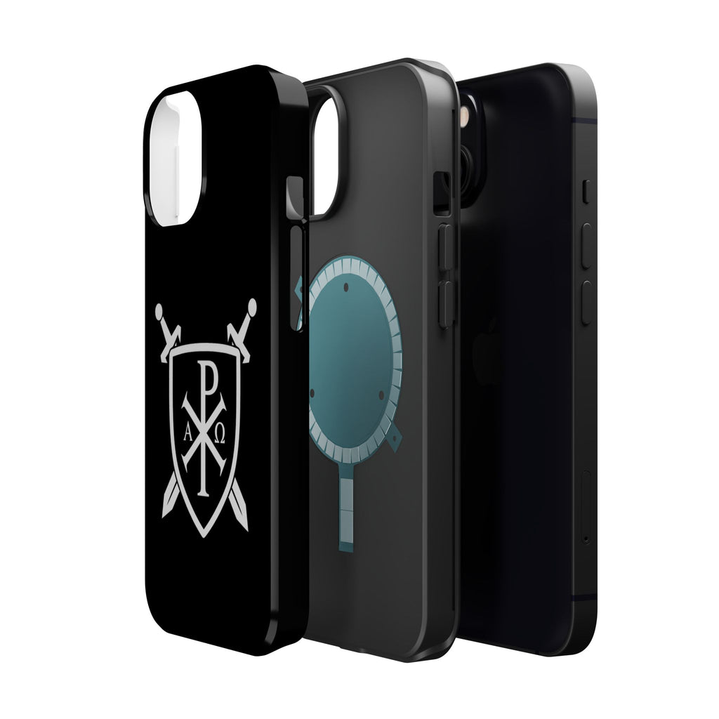 Swords and Shield Pi Chi Rho Graphic Design Magnetic Impact-Resistant Cases