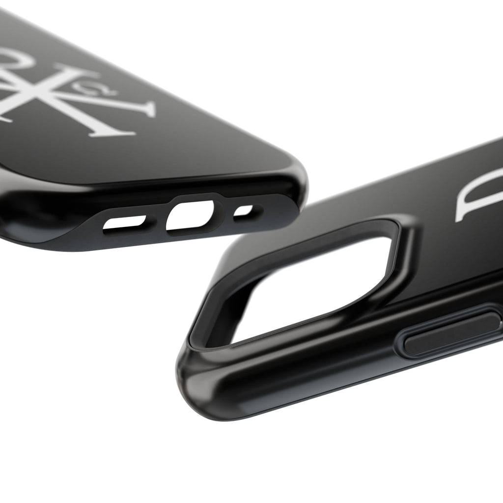 Pi Chi Rho White Design Magnetic Impact-Resistant Cases