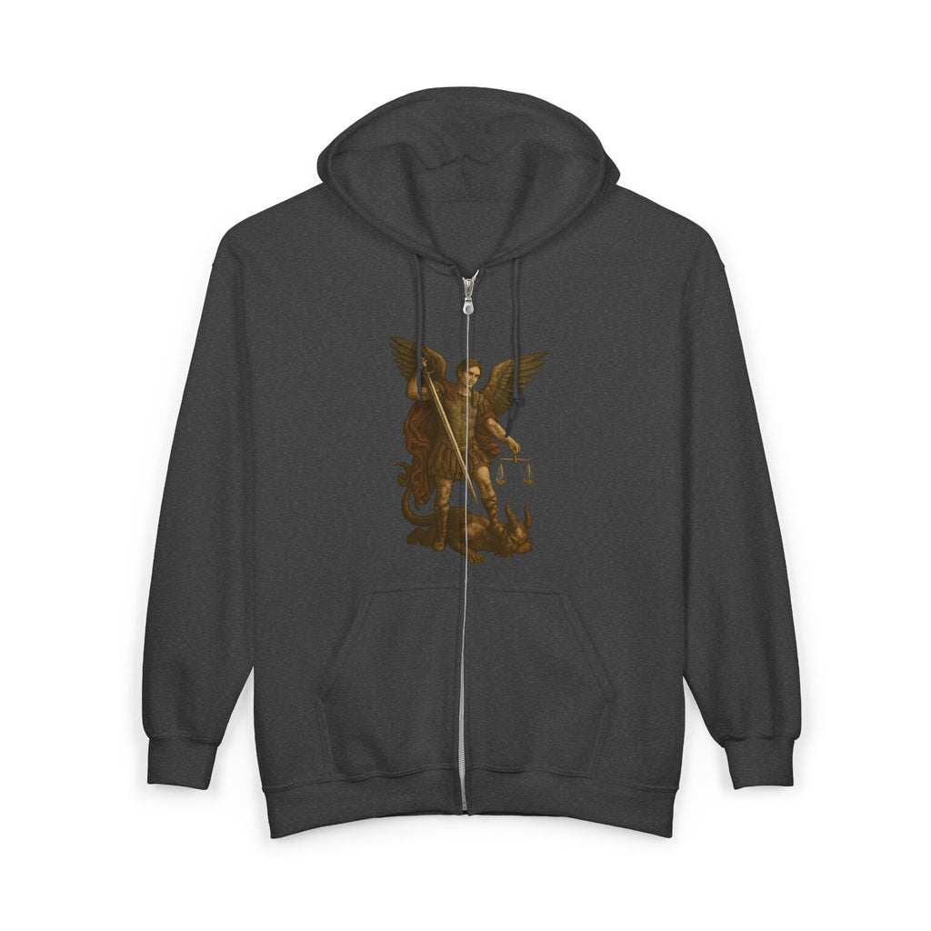 Michael The Arch Angel (Image Only) Full Zip Up Hoodie