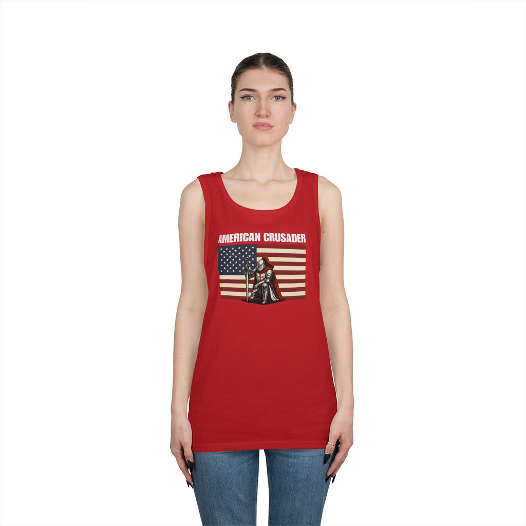 American Crusader Alt Color Design Heavy Cotton Tank Top