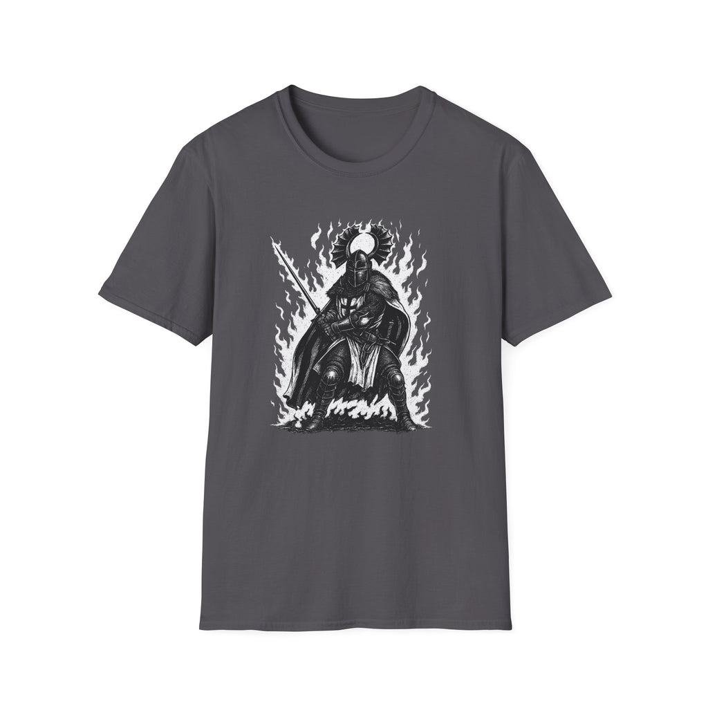Teutonic Knight With Aura Soft Style Cotton Shirt T-Shirt