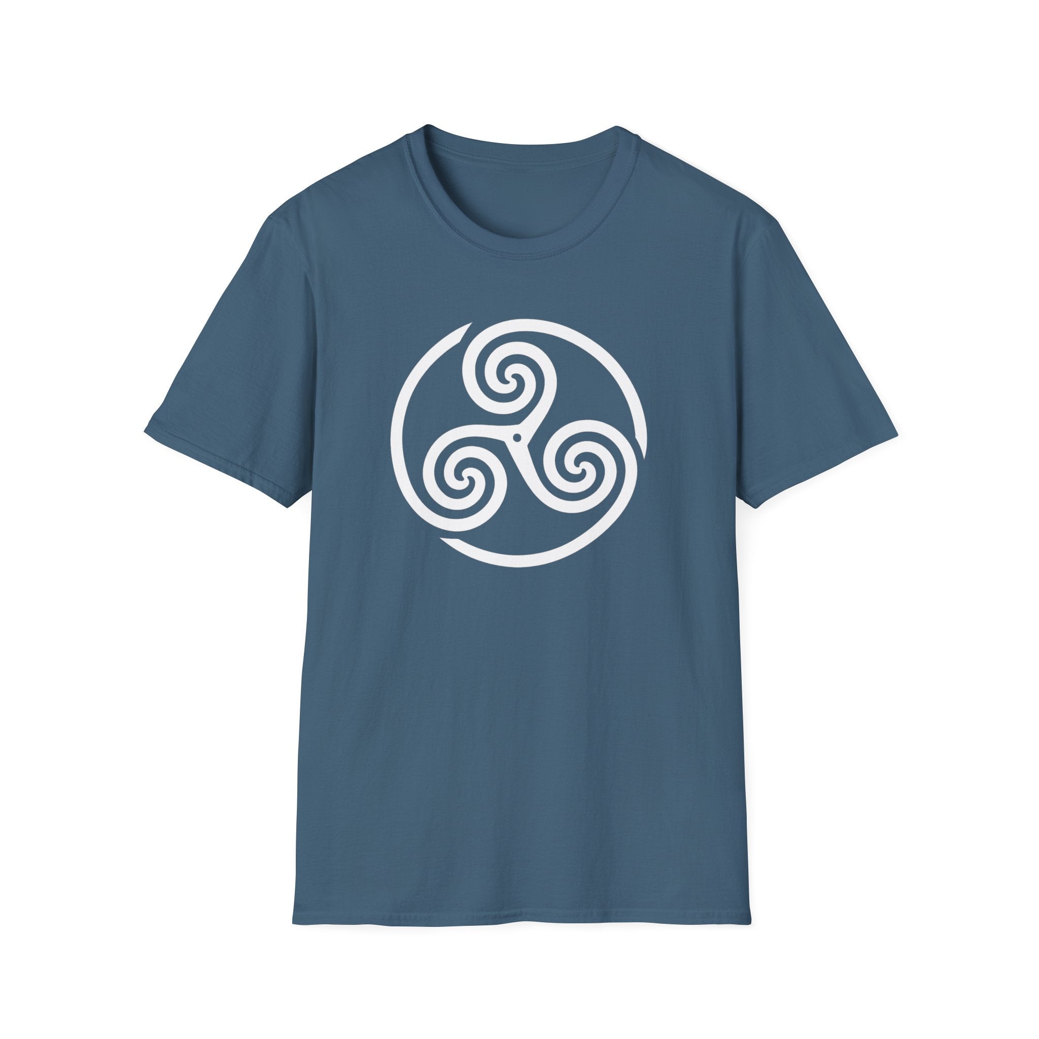 Celtic Spiral Triskele Symbol Alt Design White Unisex Tank Top