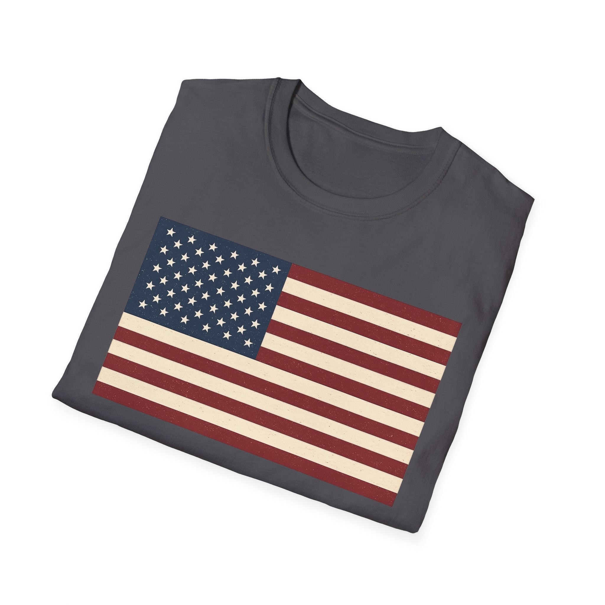 American Flag Softstyle Cotton Shirt T-Shirt