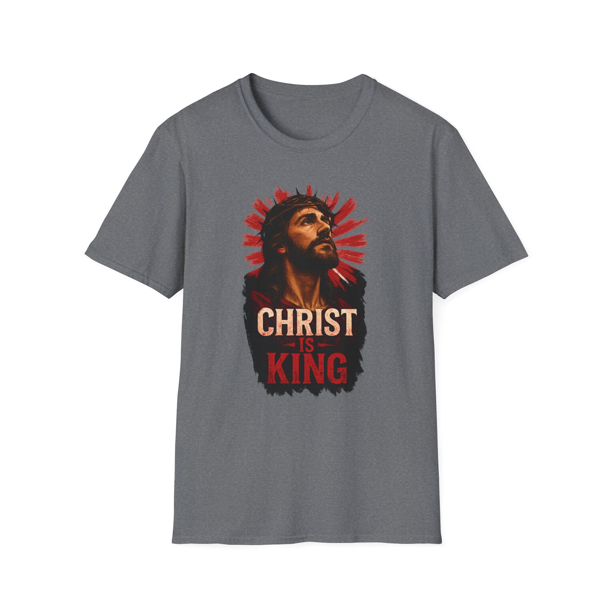 Christ is King Unisex Softstyle T-Shirt Alt Design