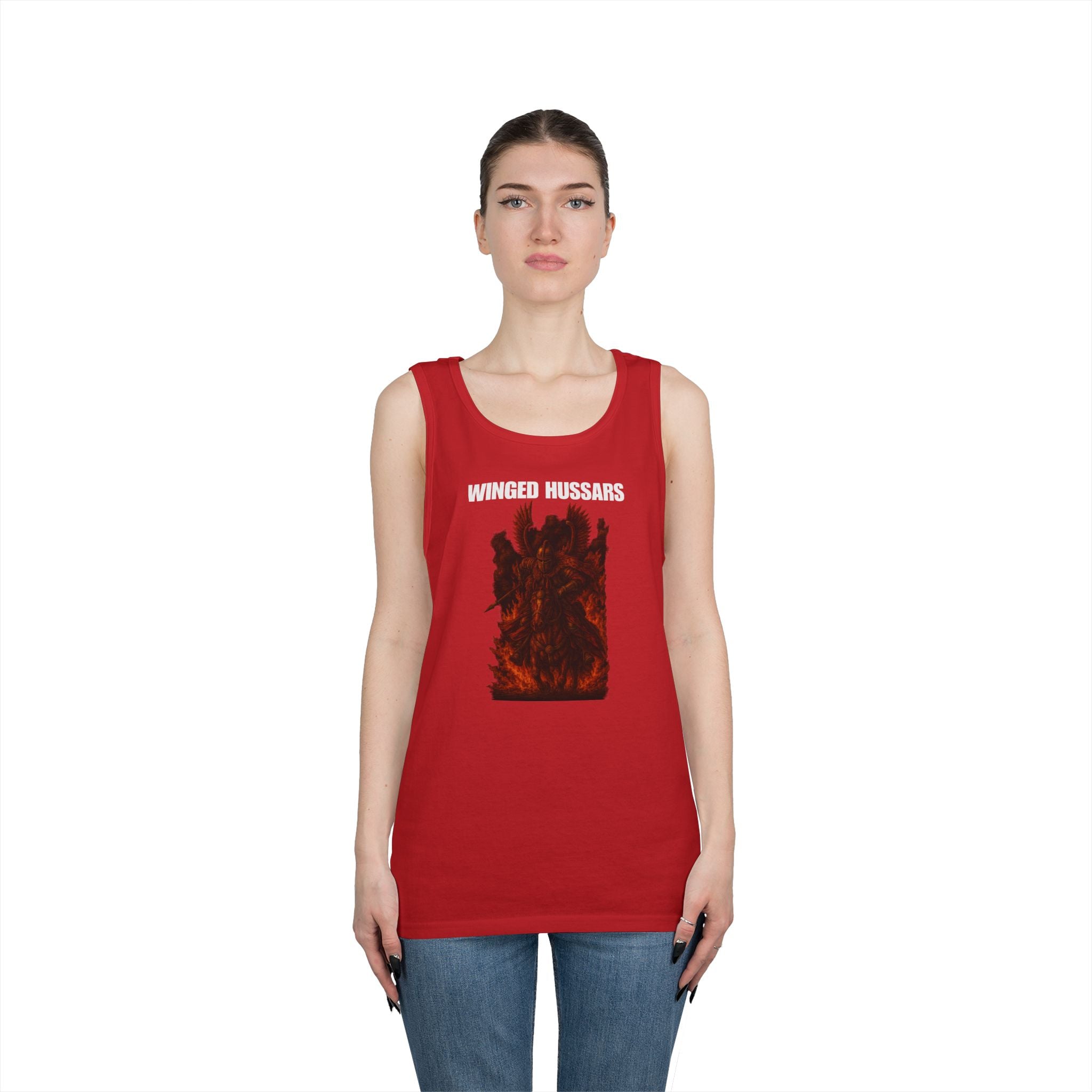 Winged Hussars Fiery Heavy Cotton Tank Top