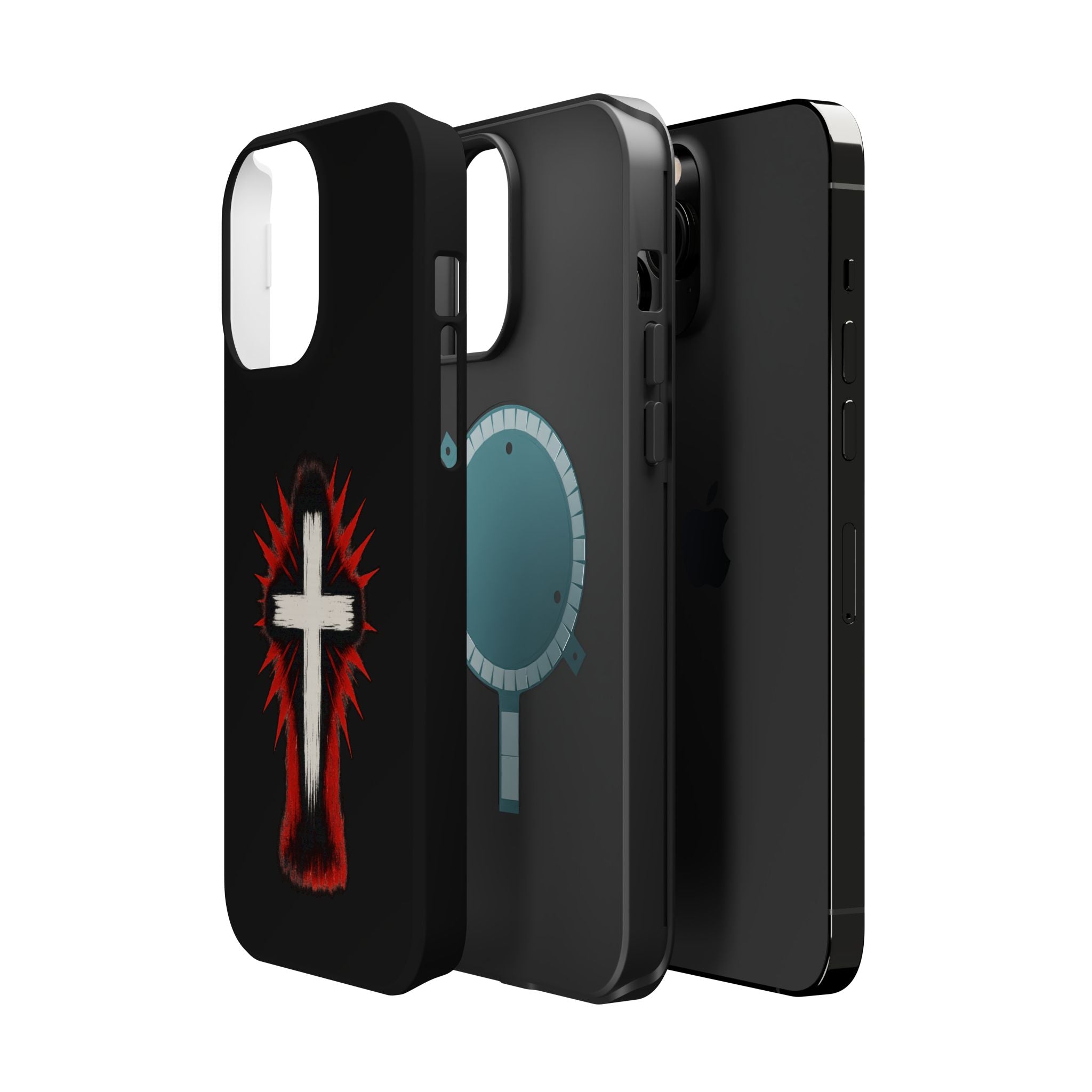 Crucifix Magnetic Impact Resistant Phone Case