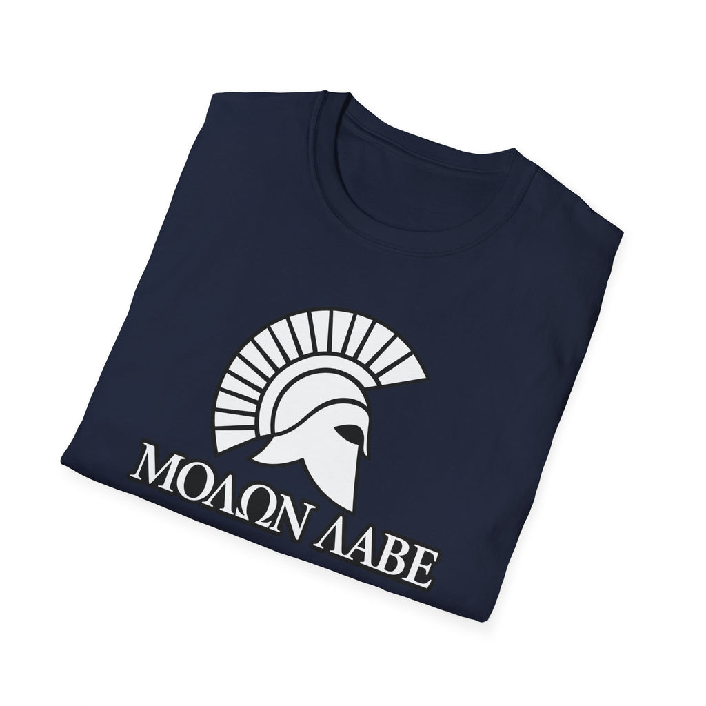 Molon Labe "Come and Take It!" in Greek White Design Softstyle Cotton T-Shirt Softstyle Cotton T-Shirt