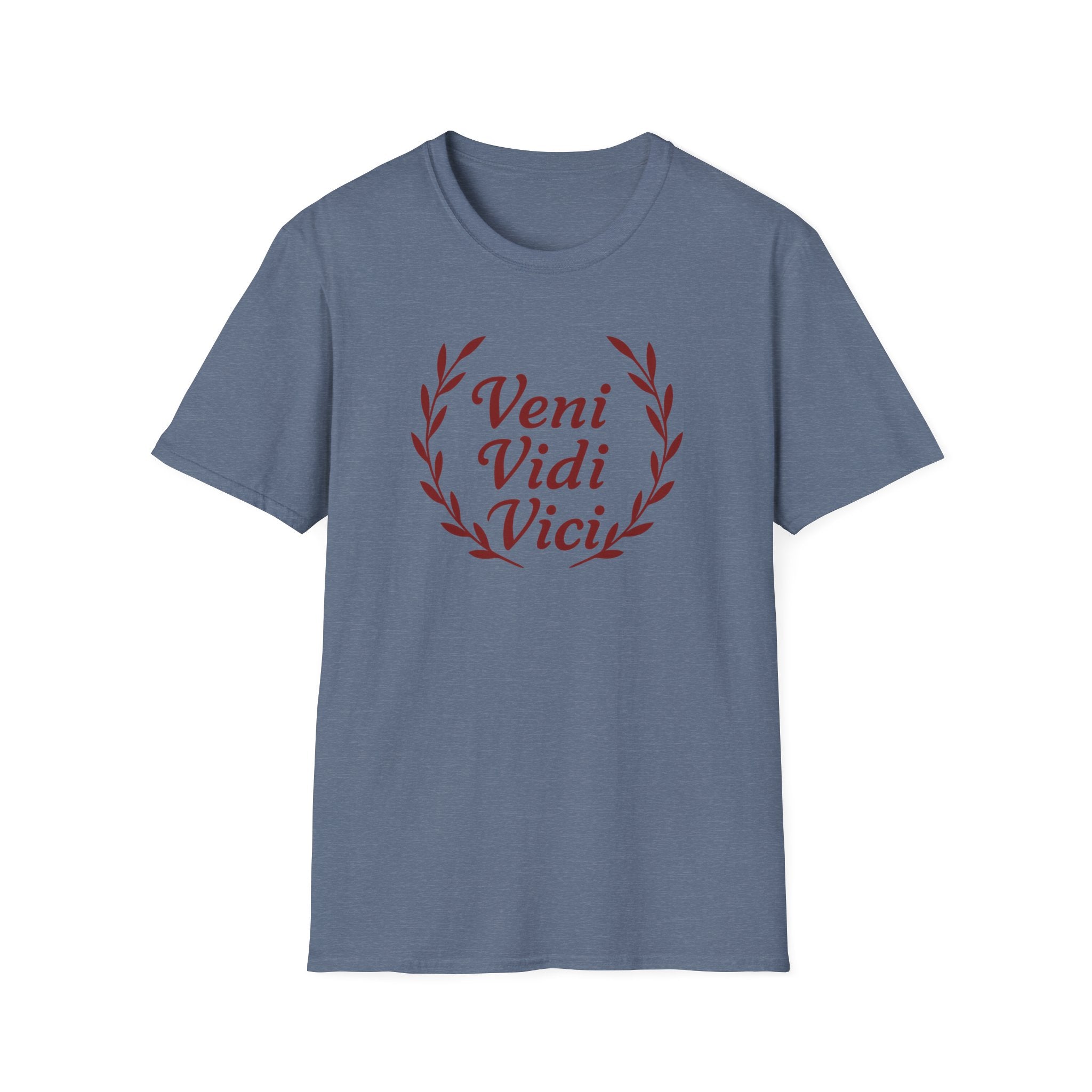 Veni Vidi Vici Red Design Softstyle T-Shirt
