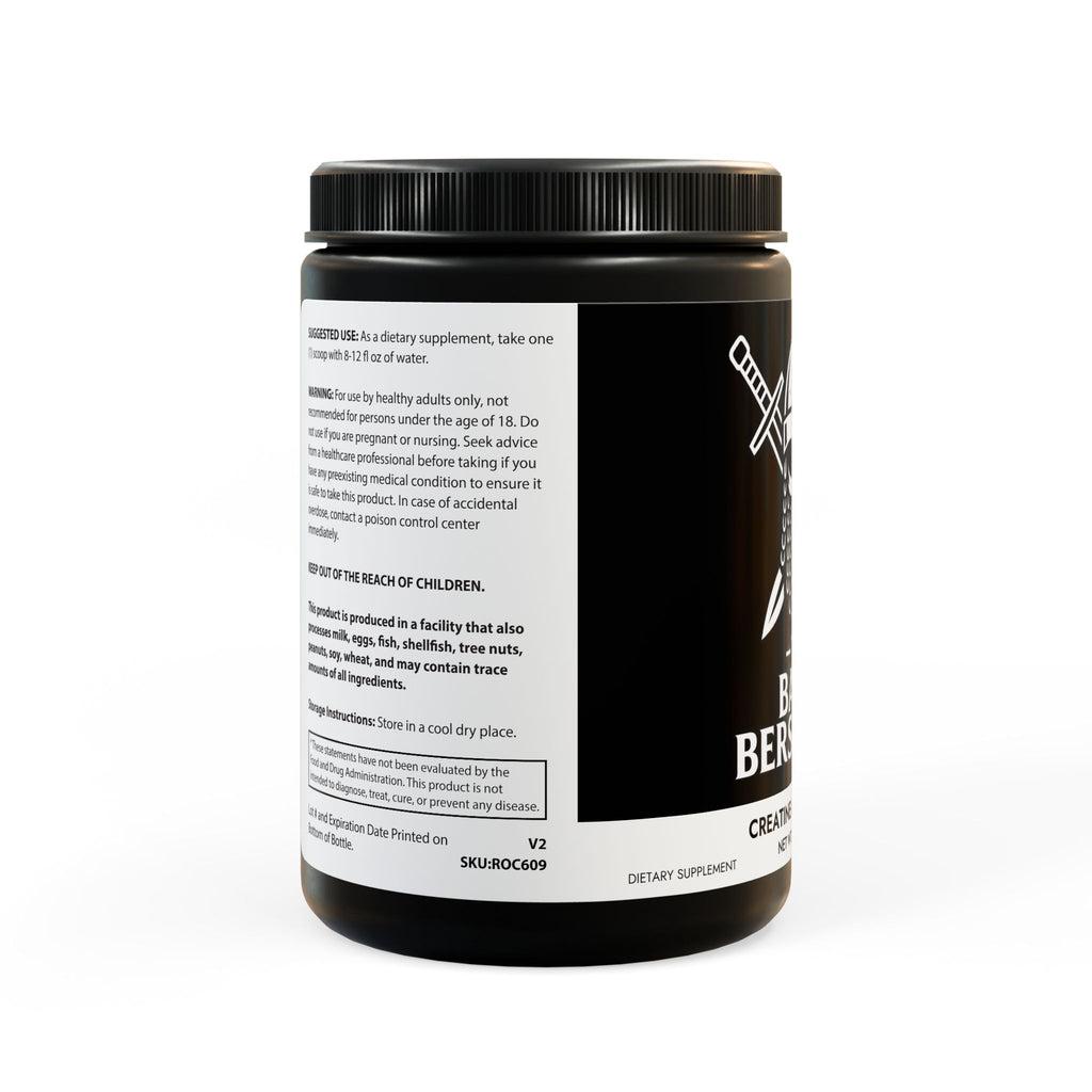 Creatine Monohydrate Supplement (300g, 10.58oz) - The Based Berserker Brand Creatine