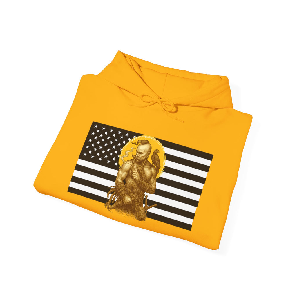 American Cossack Graphic Only Pull Over Hoodie Sweatshirt