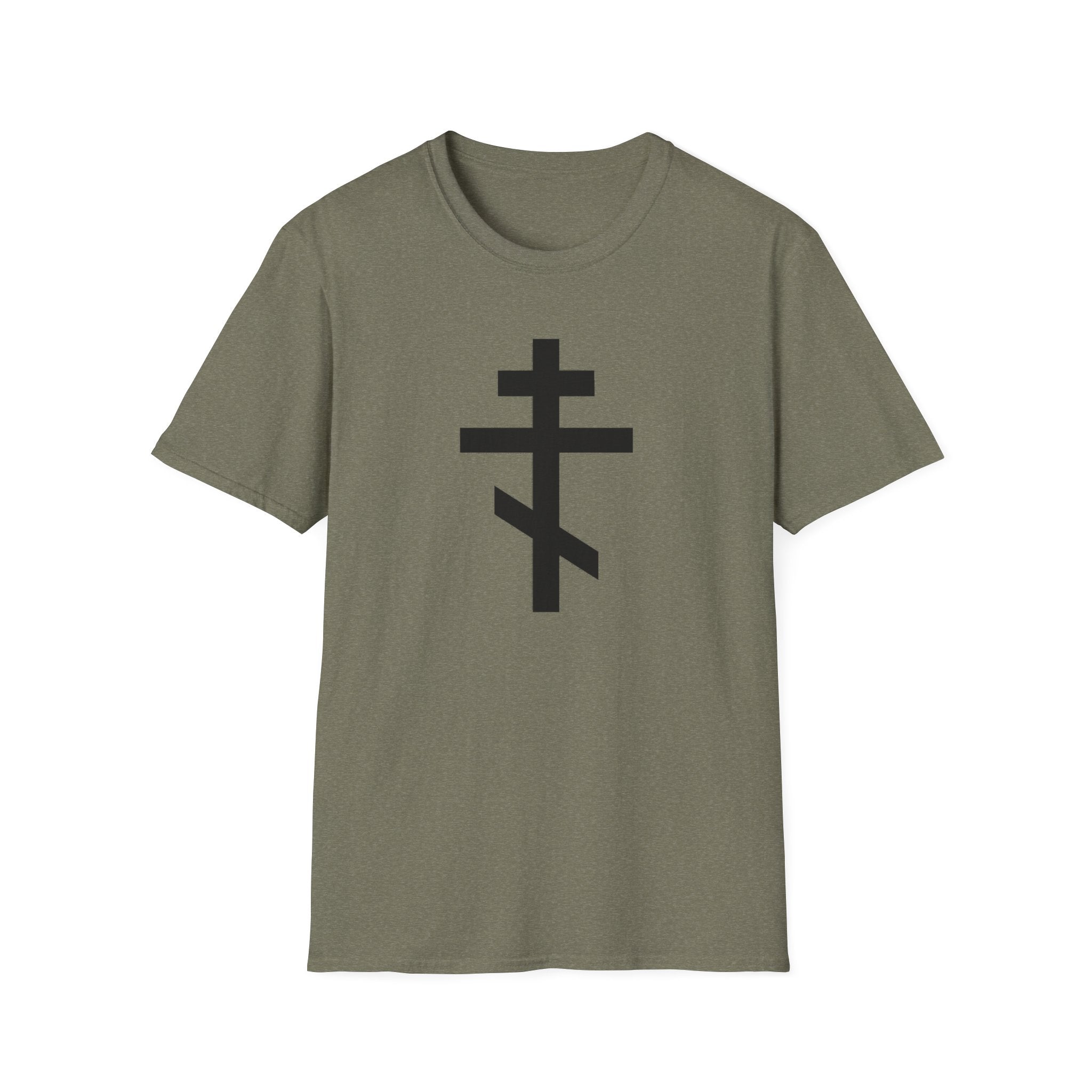 Crucifix Black Unisex Cotton Softstyle T-Shirt