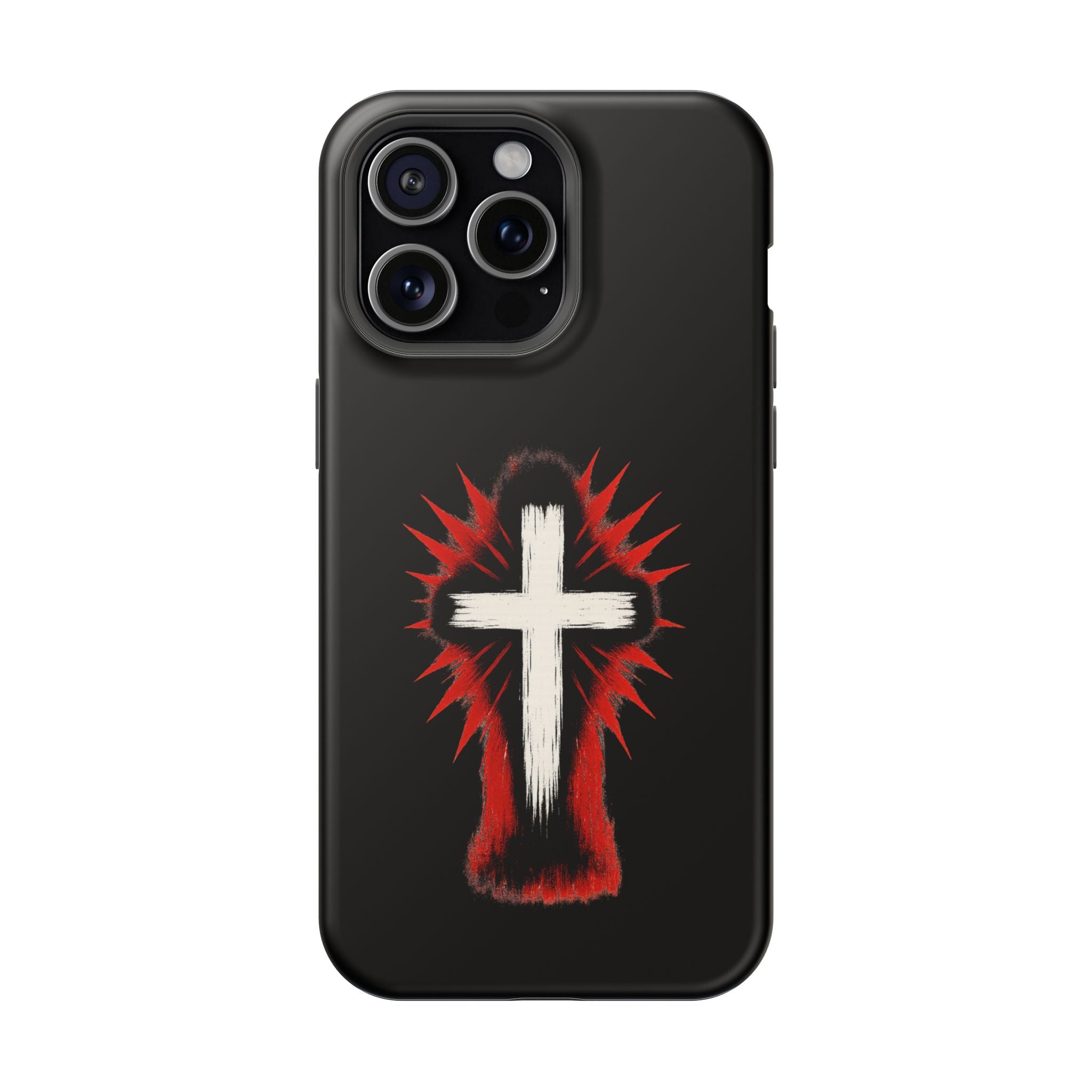 Crucifix Magnetic Impact Resistant Phone Case