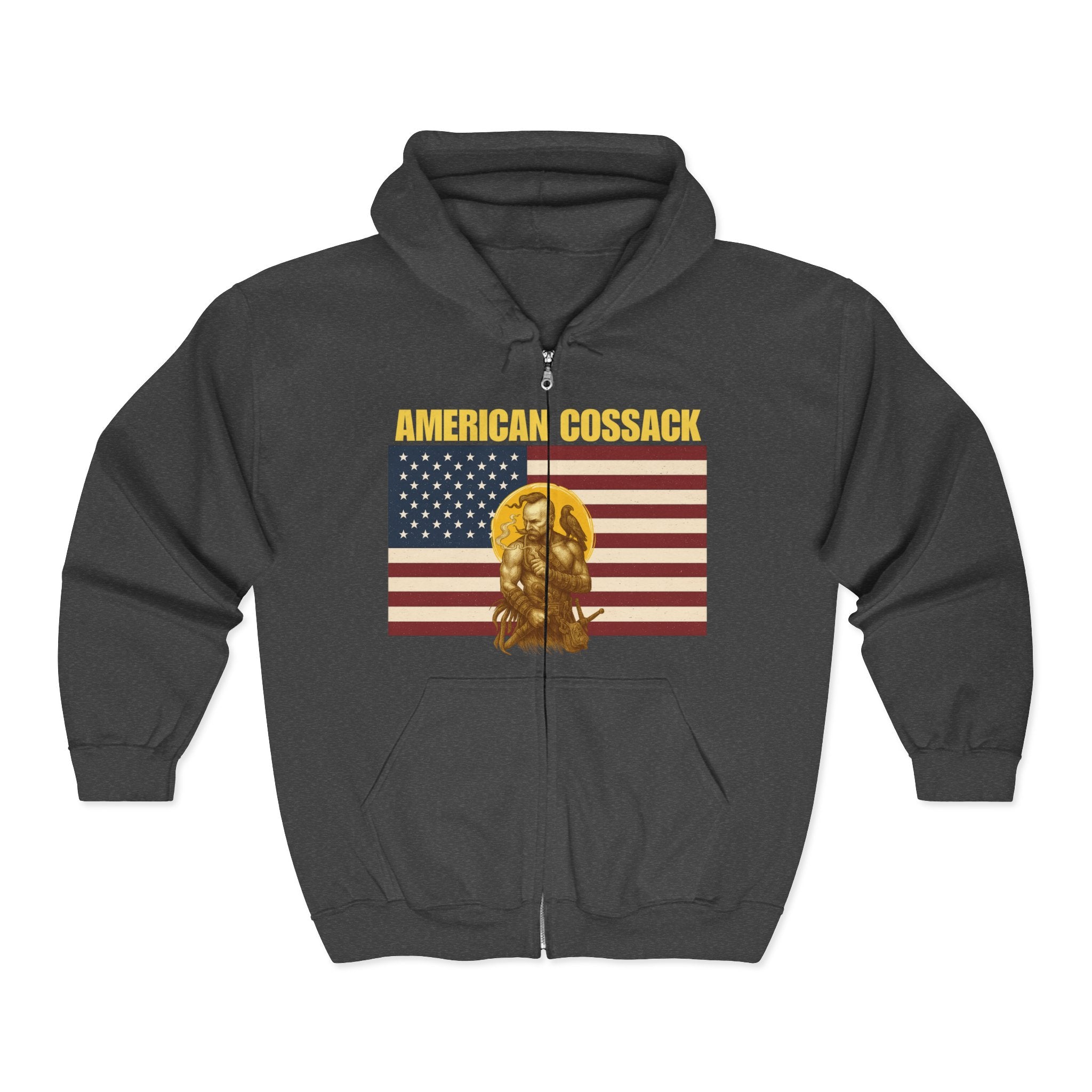 American Cossack Alt Design Full Zip Hoodie